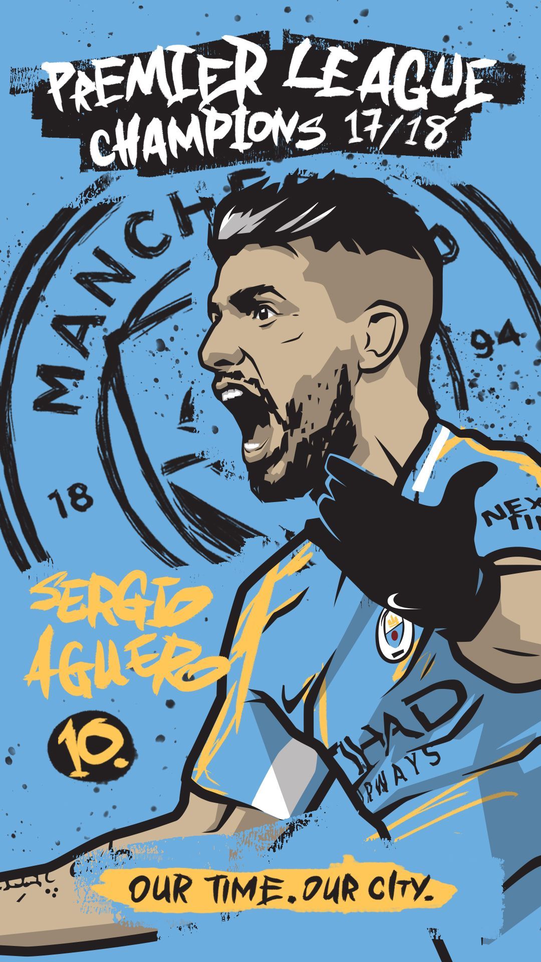 Fondo de pantalla del Manchester City 1080x1920