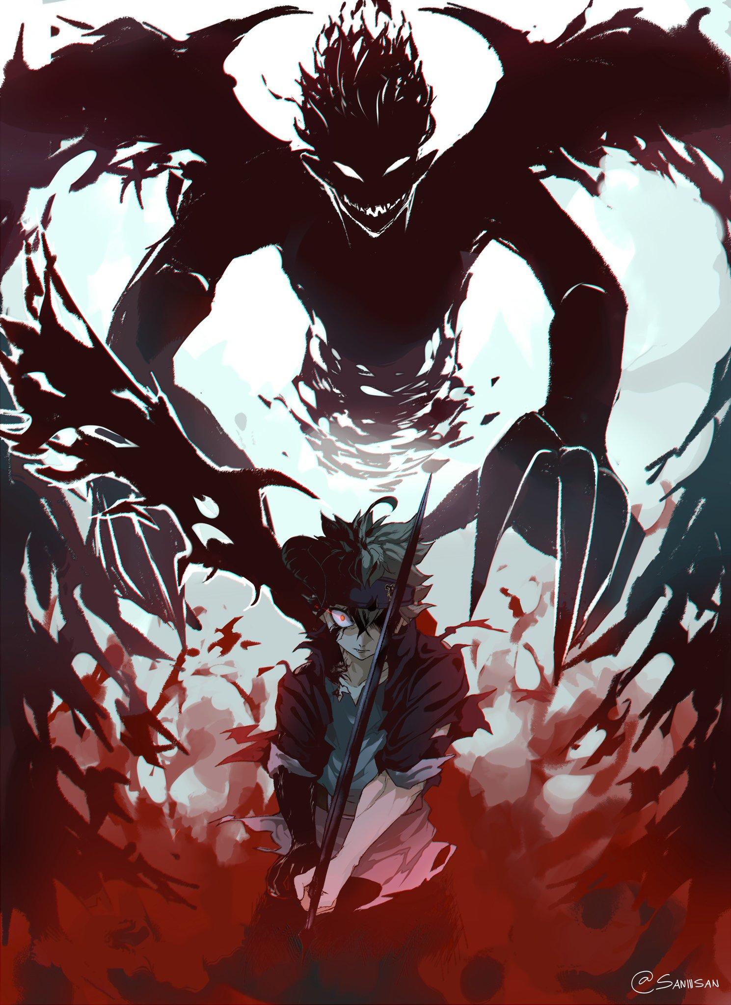 Fondo de pantalla de Black Clover 1489x2047