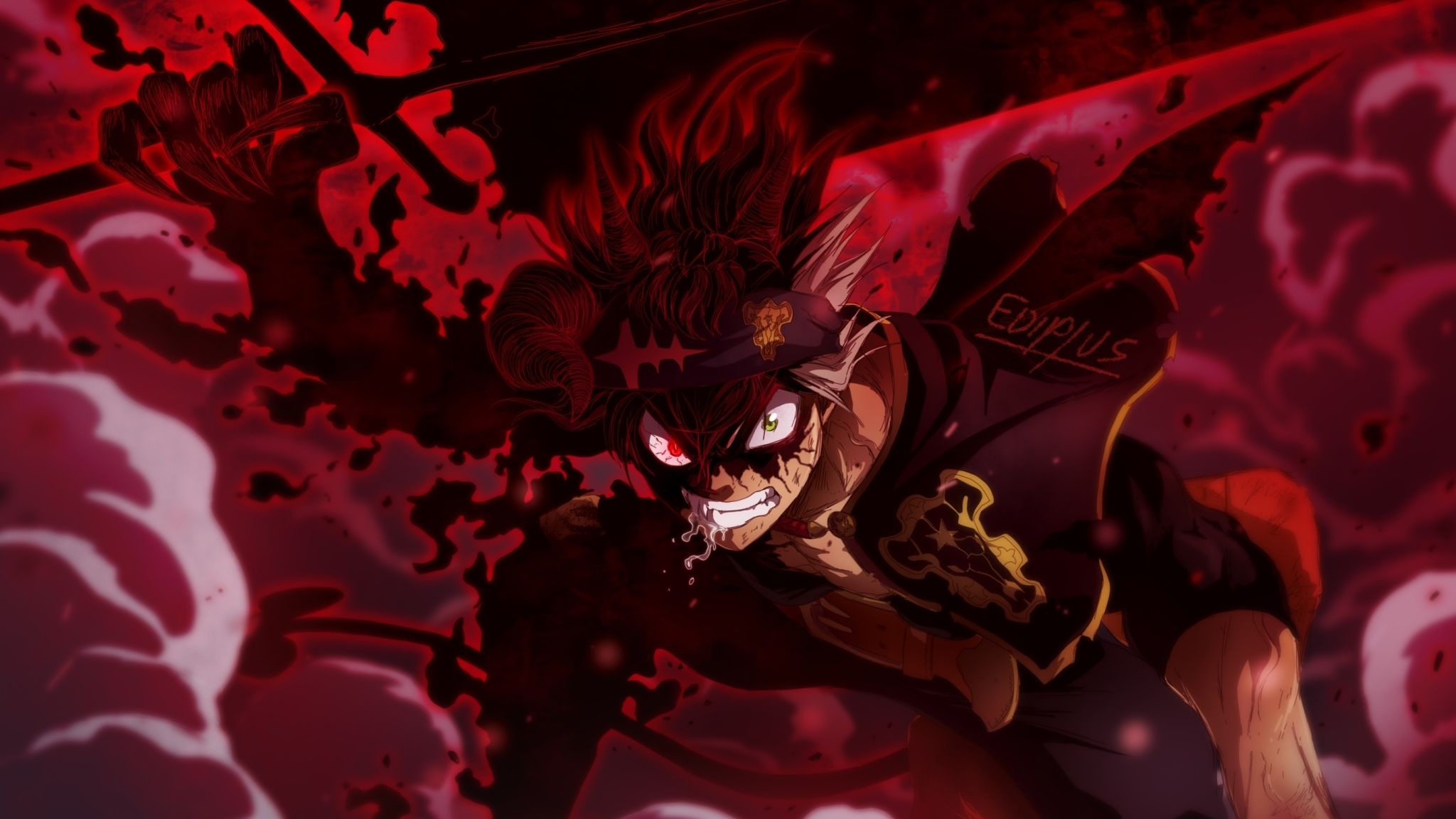 Fondo de pantalla de Black Clover 2048x1152