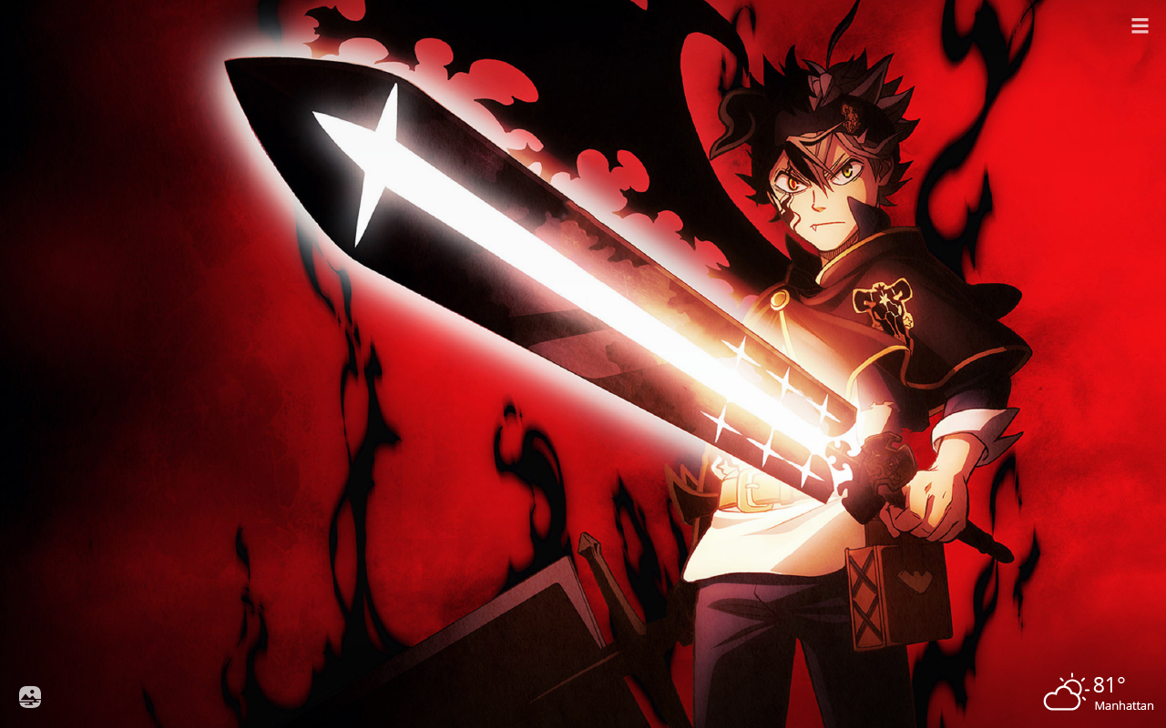 Fondo de pantalla de Black Clover 1280x800