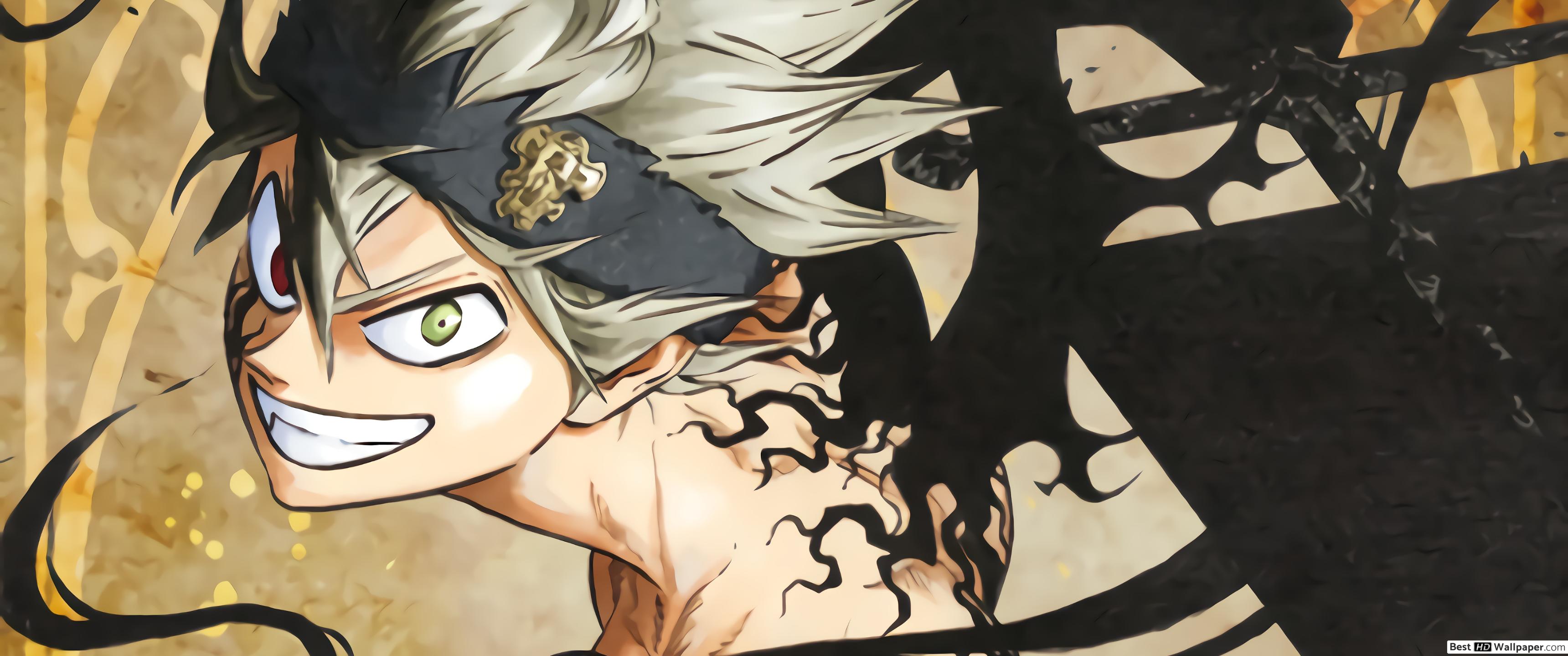 Fondo de pantalla de Black Clover 3440x1440
