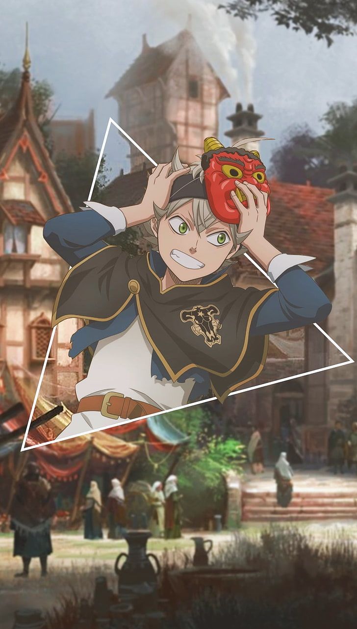 Fondo de pantalla de Black Clover 728x1282