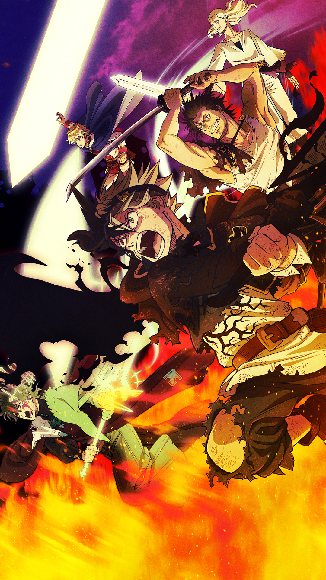 Fondo de pantalla de Black Clover 1080x1920