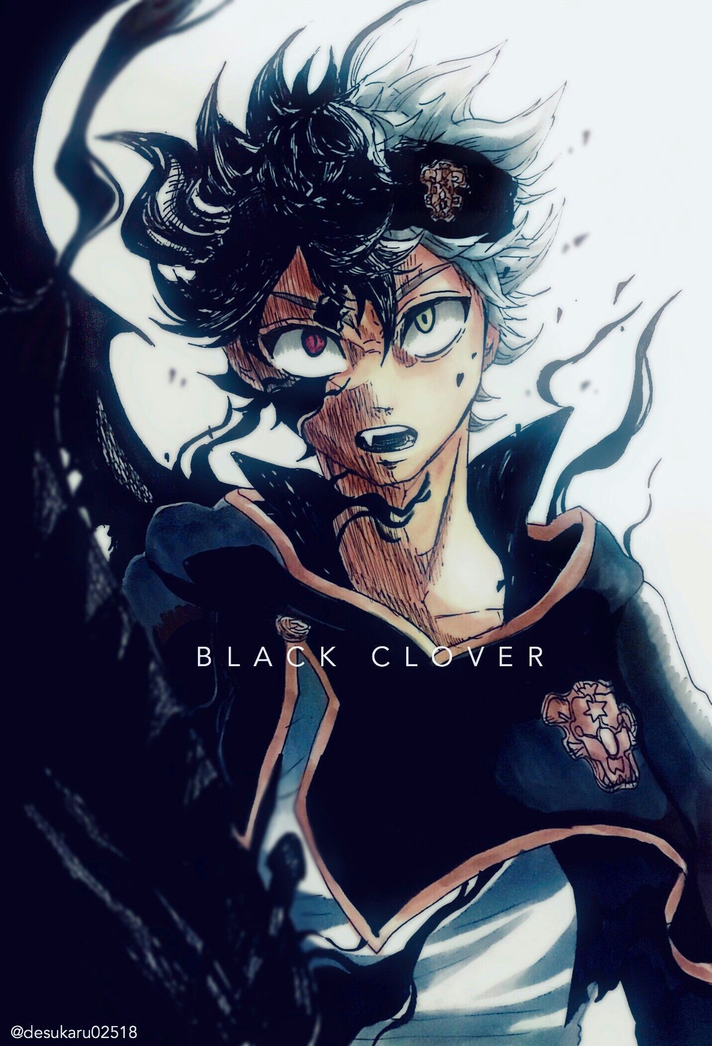 Fondo de pantalla de Black Clover 1432x2104