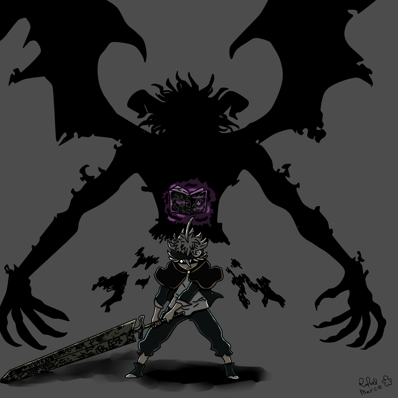 Fondo de pantalla de Black Clover 1600x1600