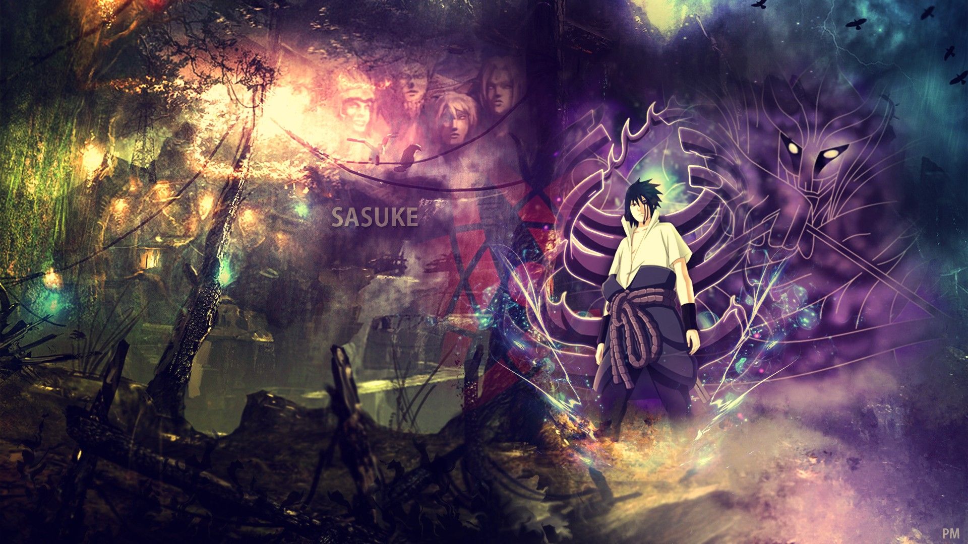 Fondo de pantalla de Sasuke Uchiha 1920x1080