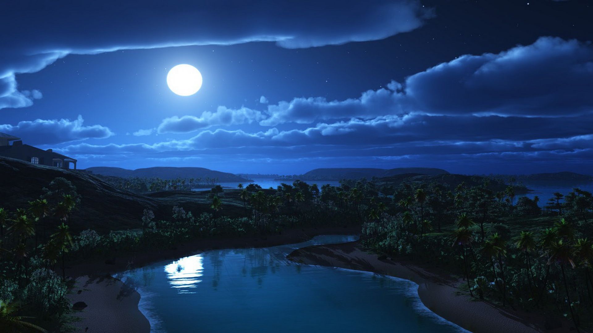 Descargar Beautiful Moon Night Wallpapers (47+) - Fondo de pantalla gratuito para
