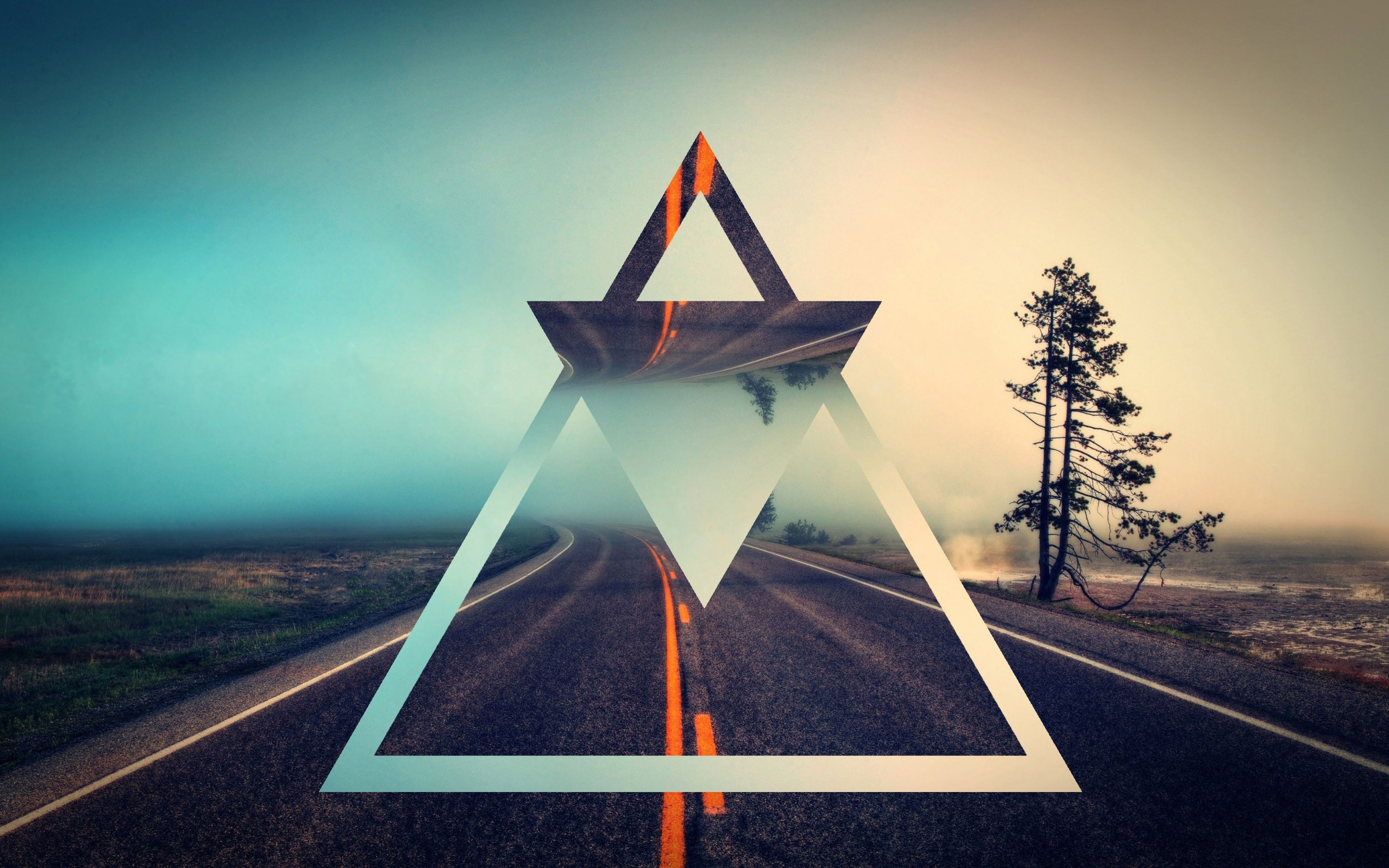 Fondo de pantalla de triangulo 3840x2400