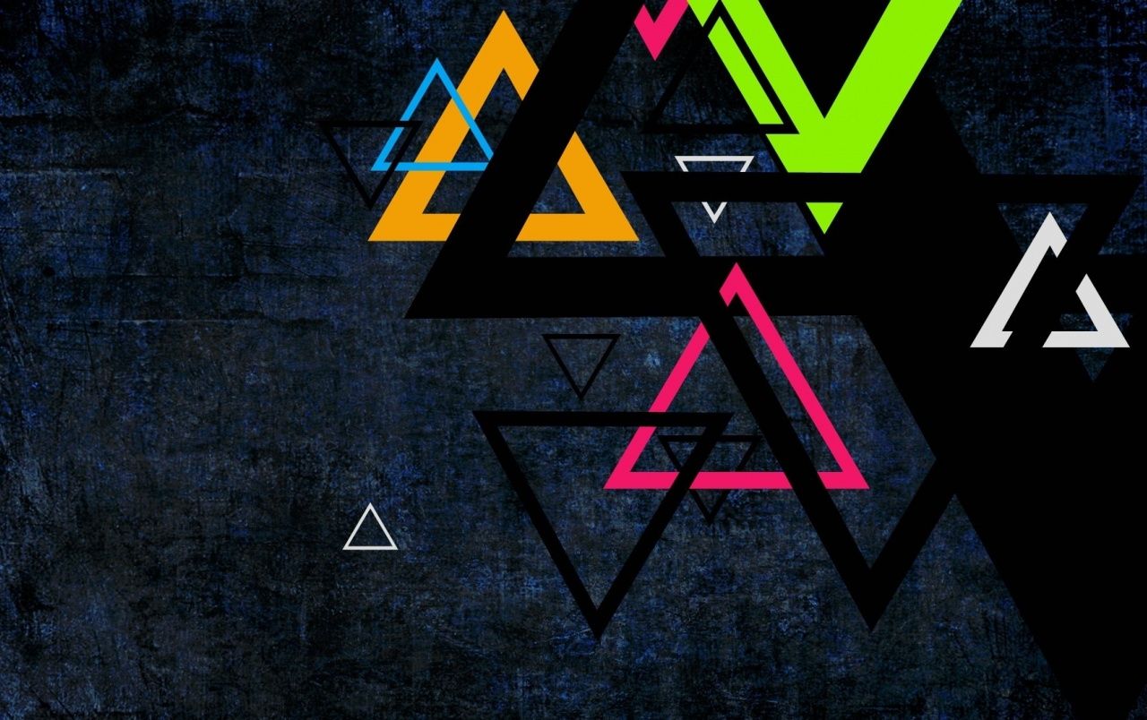 Fondo de pantalla de triangulo 1280x804