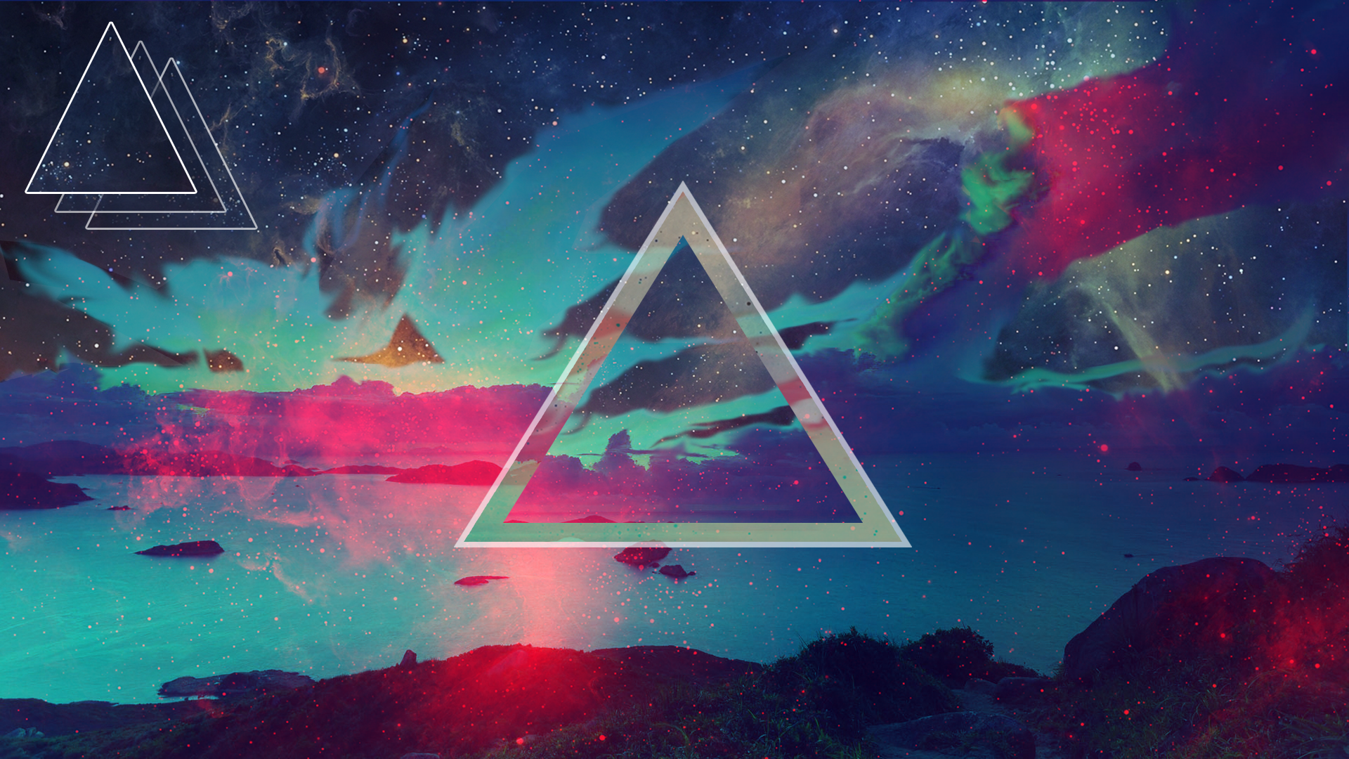 Fondo de pantalla de triangulo 1920x1080