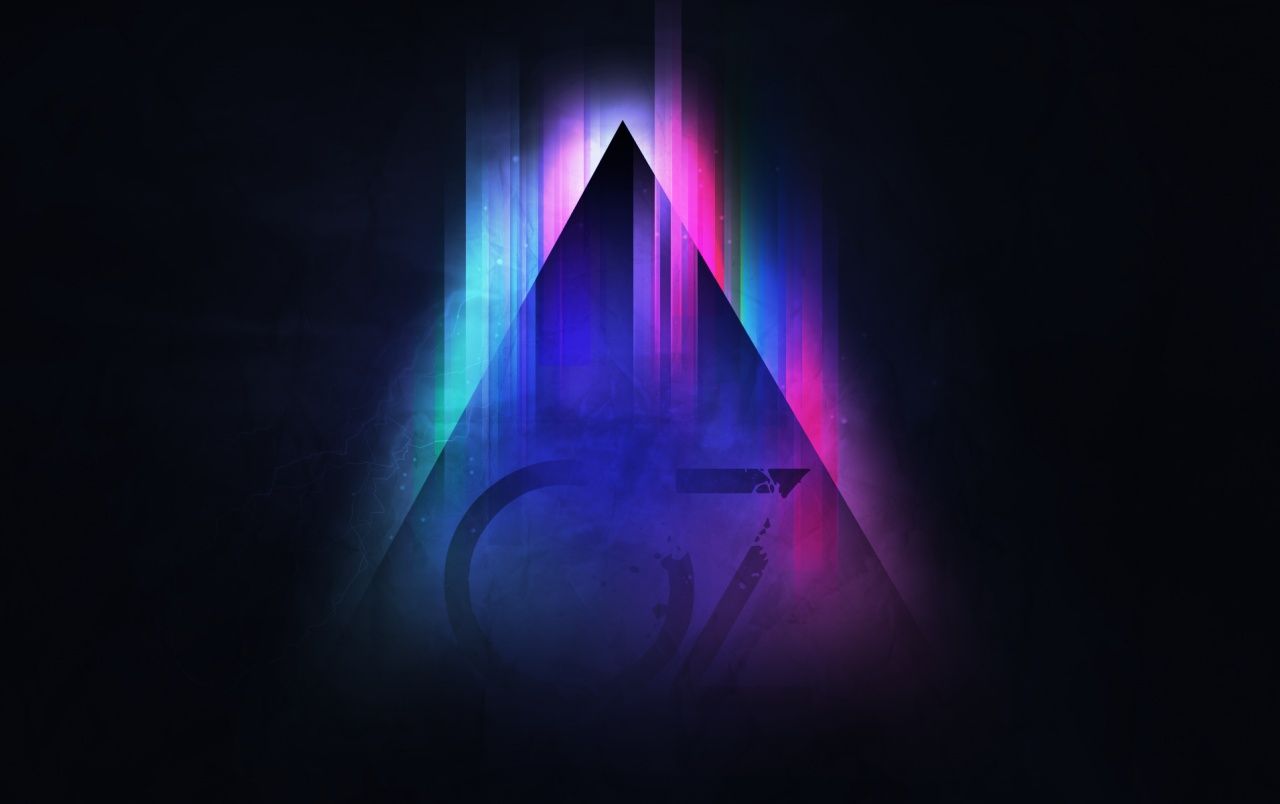 Fondo de pantalla de triangulo 1280x804