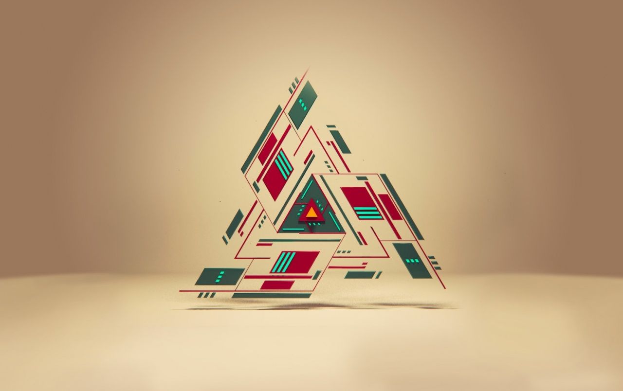 Fondo de pantalla de triangulo 1280x804