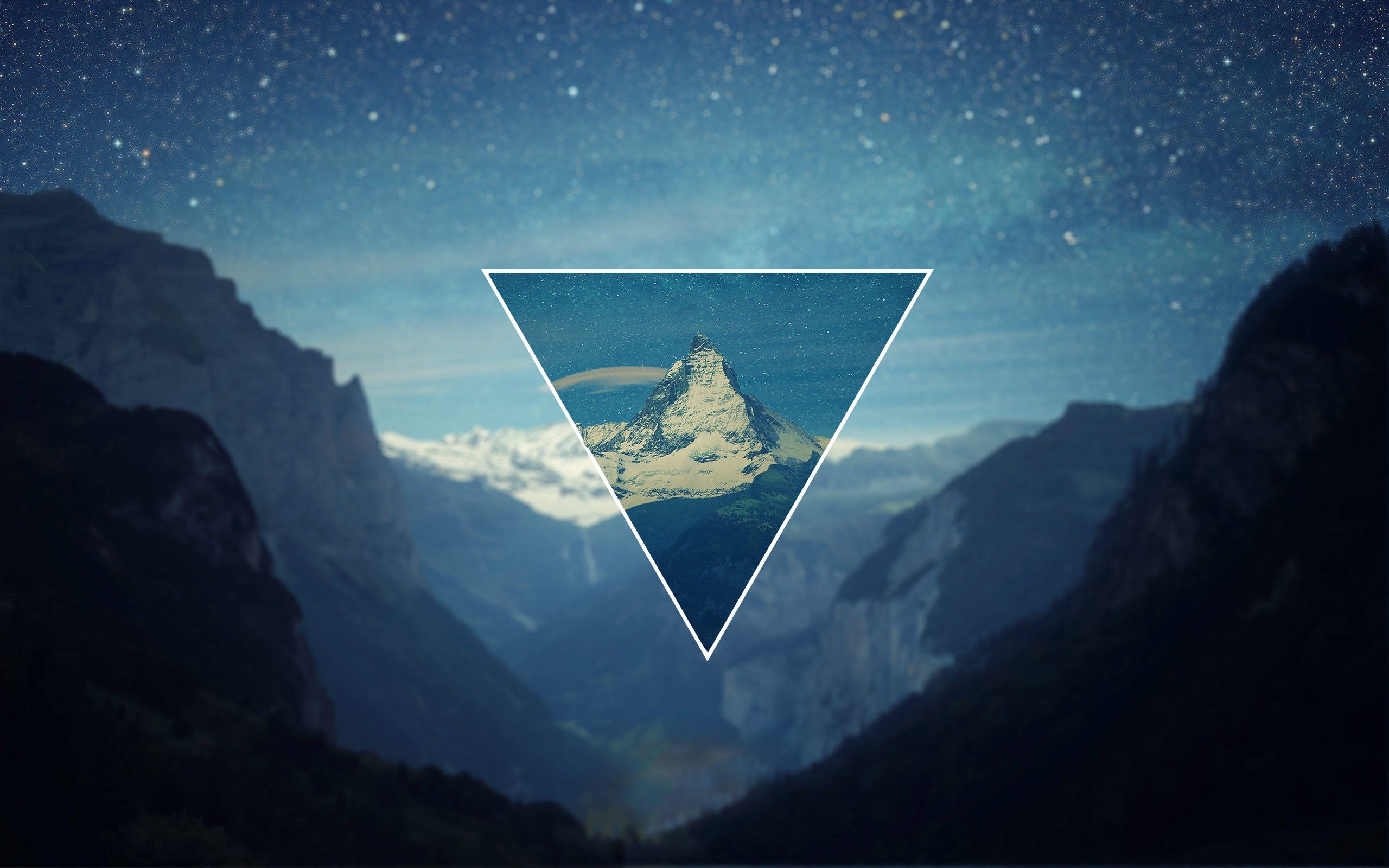 Fondo de pantalla de triangulo 2560x1600
