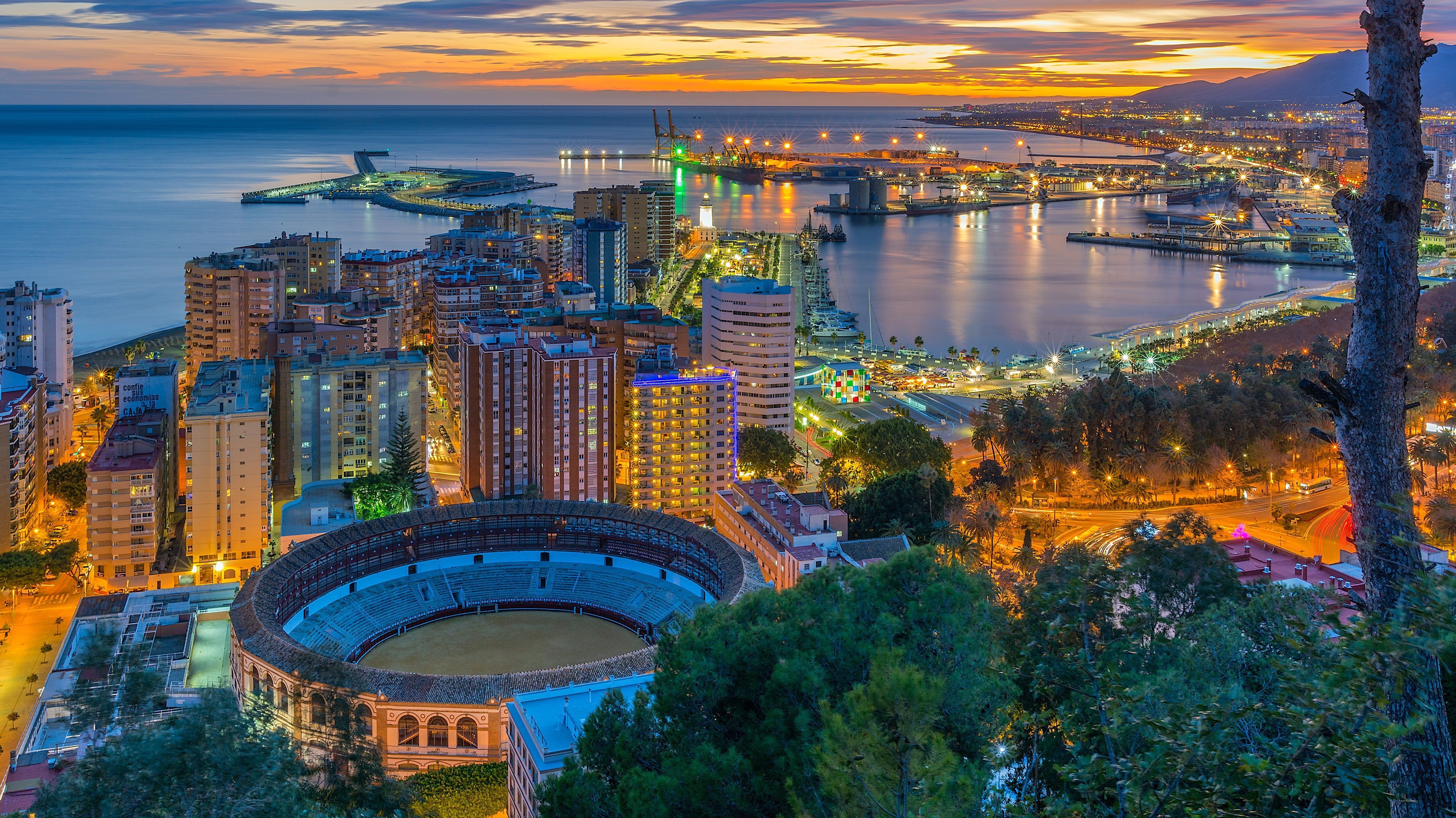 Fondo de pantalla de Málaga 3840x2160