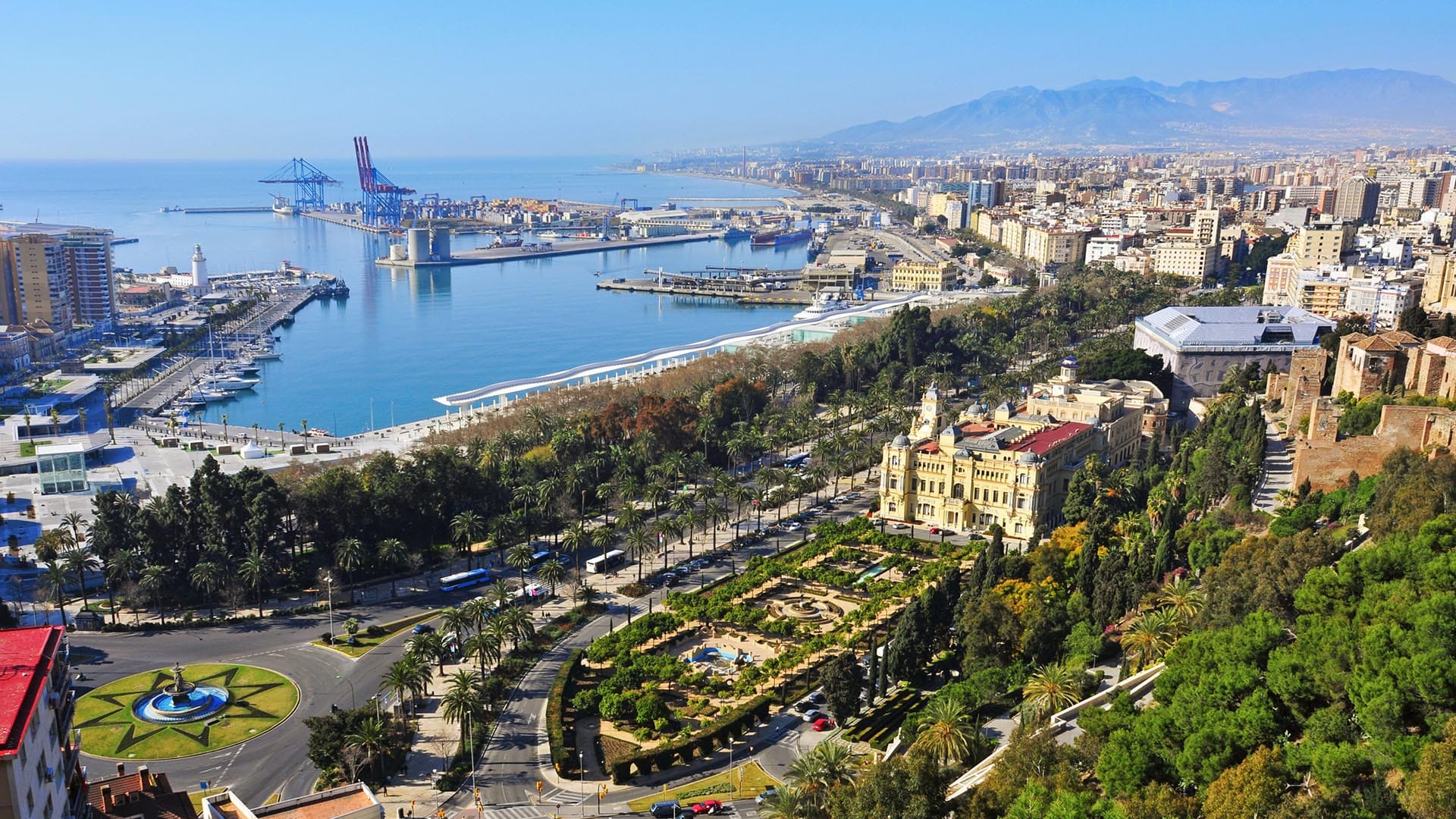Fondo de pantalla de Málaga 1920x1080