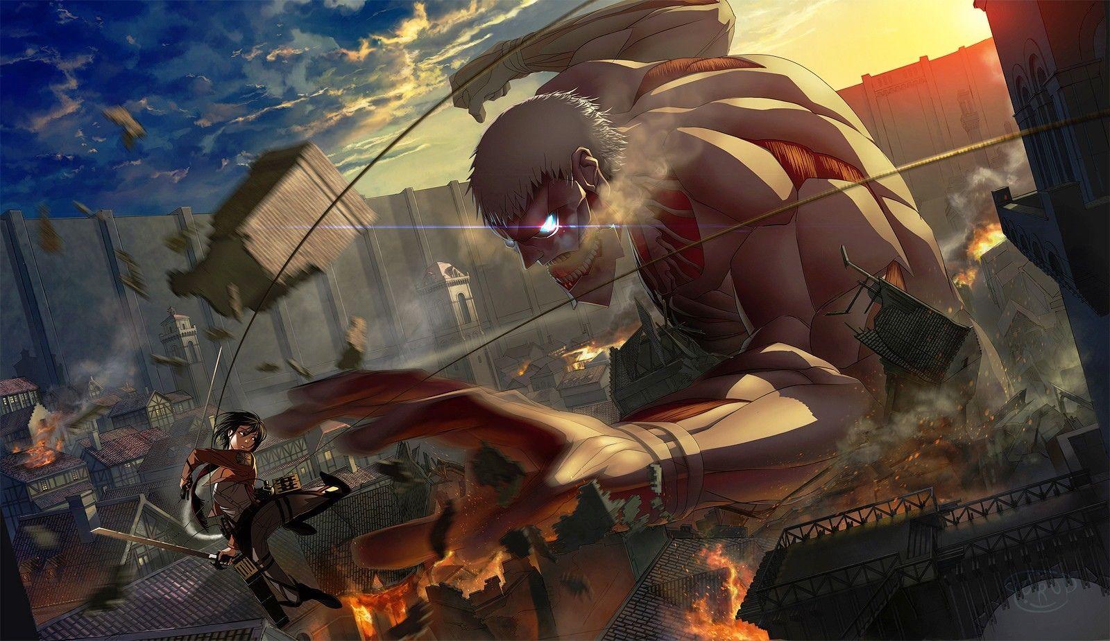 Fondo de pantalla de Attack on Titan 1600x925