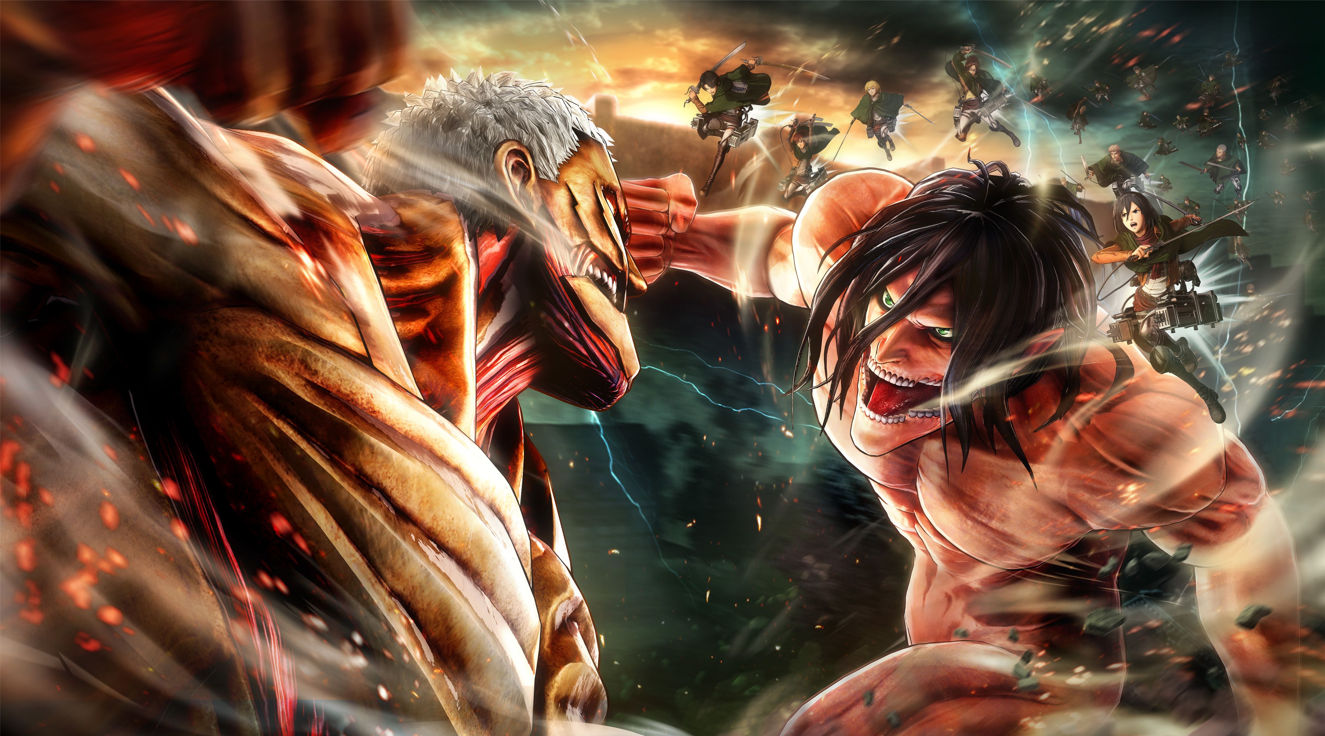 Fondo de pantalla de Attack on Titan 4500x2500