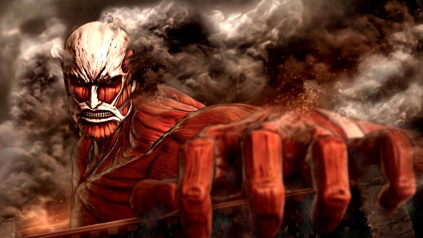 Fondo de pantalla de Attack on Titan 1366x768