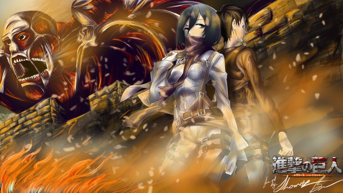 Fondo de pantalla de Attack on Titan 1191x670