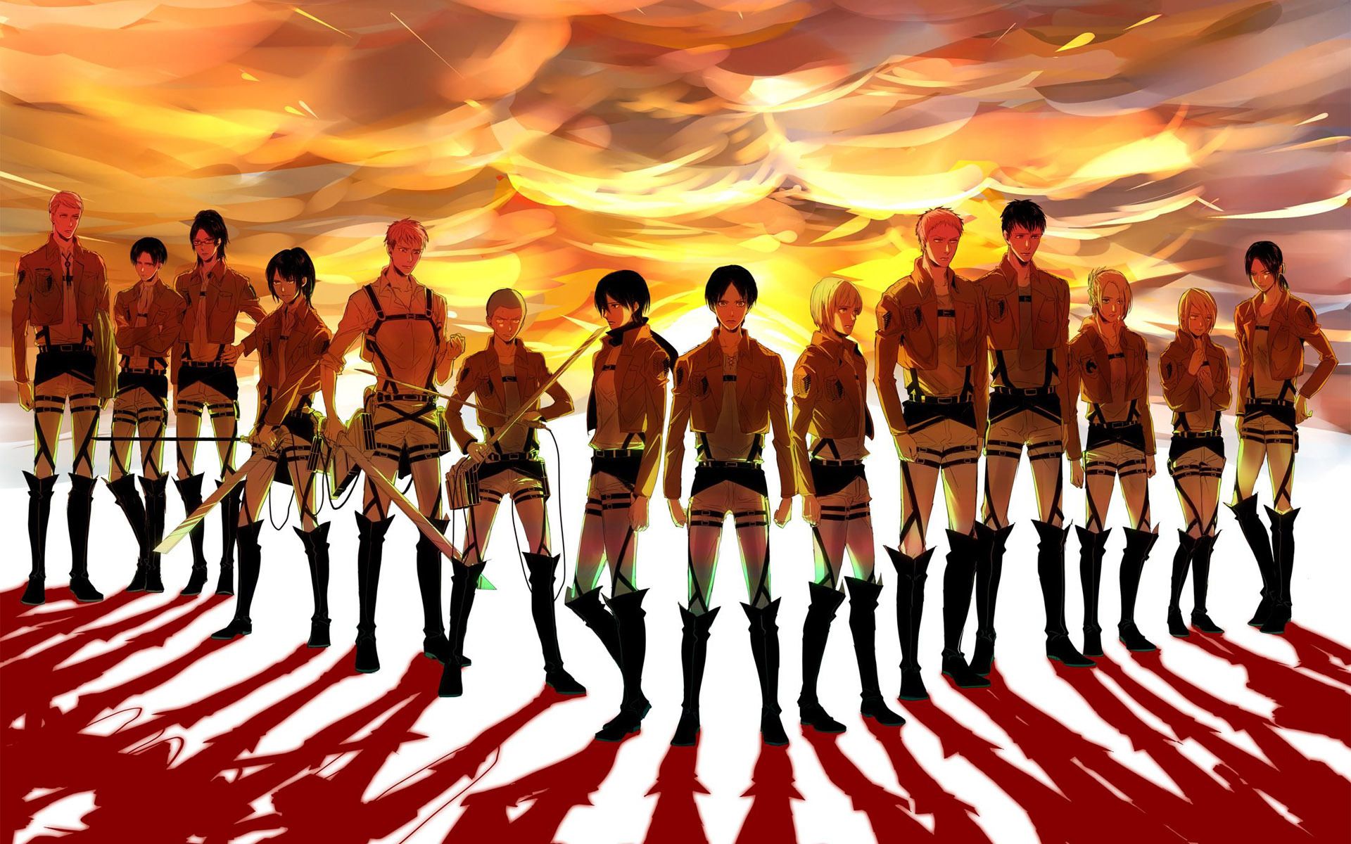 Fondo de pantalla de Attack on Titan 1920x1200