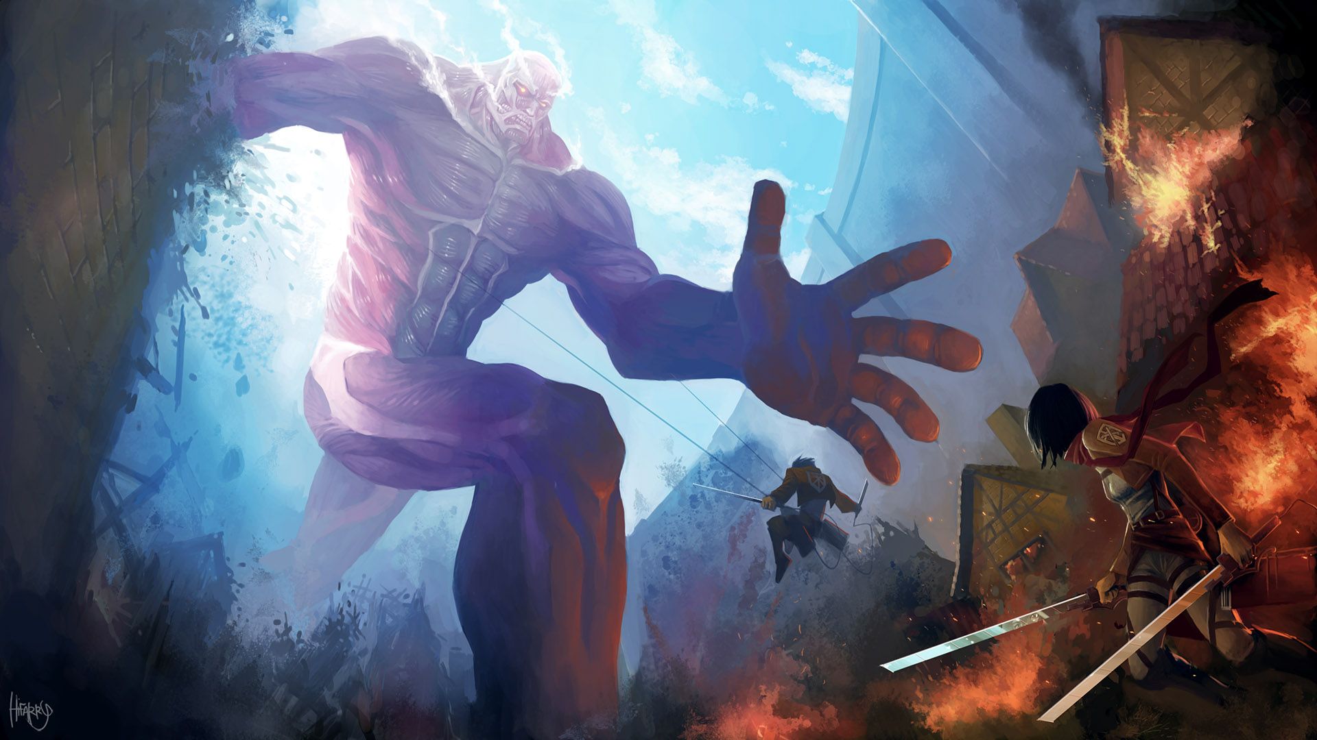 Fondo de pantalla de Attack on Titan 1920x1080