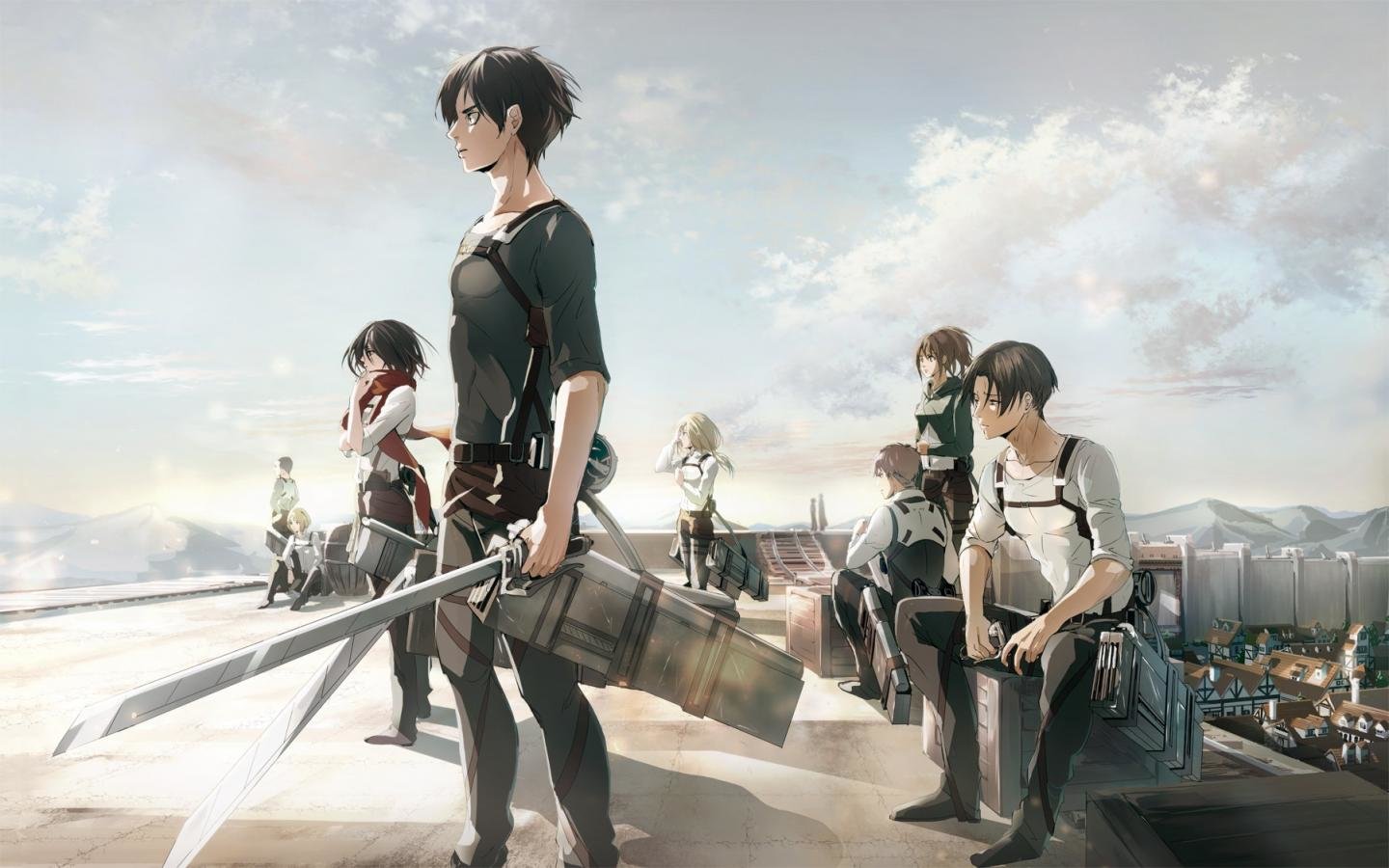 Fondo de pantalla de Attack on Titan 1440x900