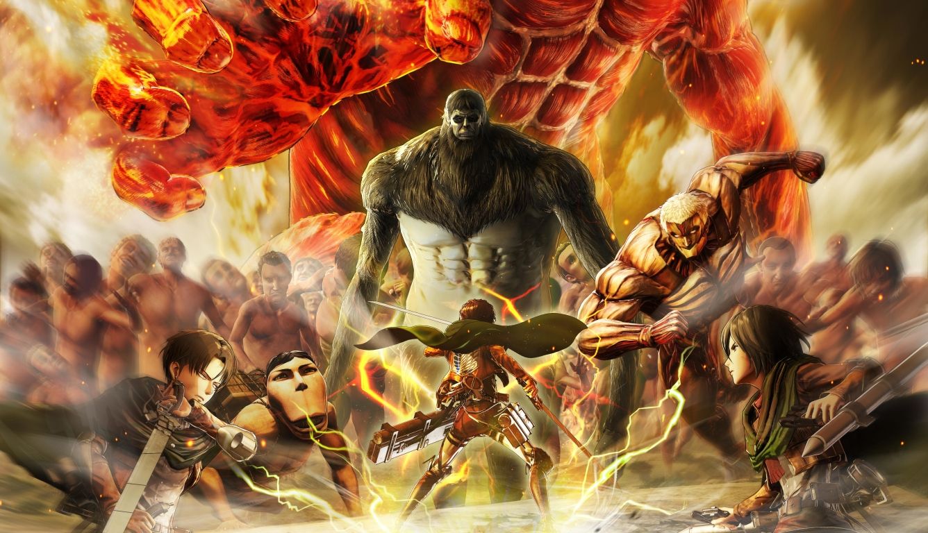 Fondo de pantalla de Attack on Titan 1336x768