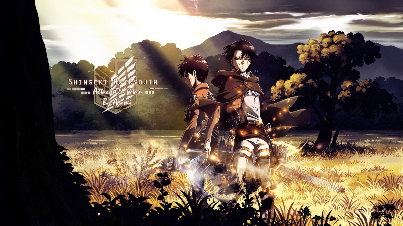 Fondo de pantalla de Attack on Titan 1366x768