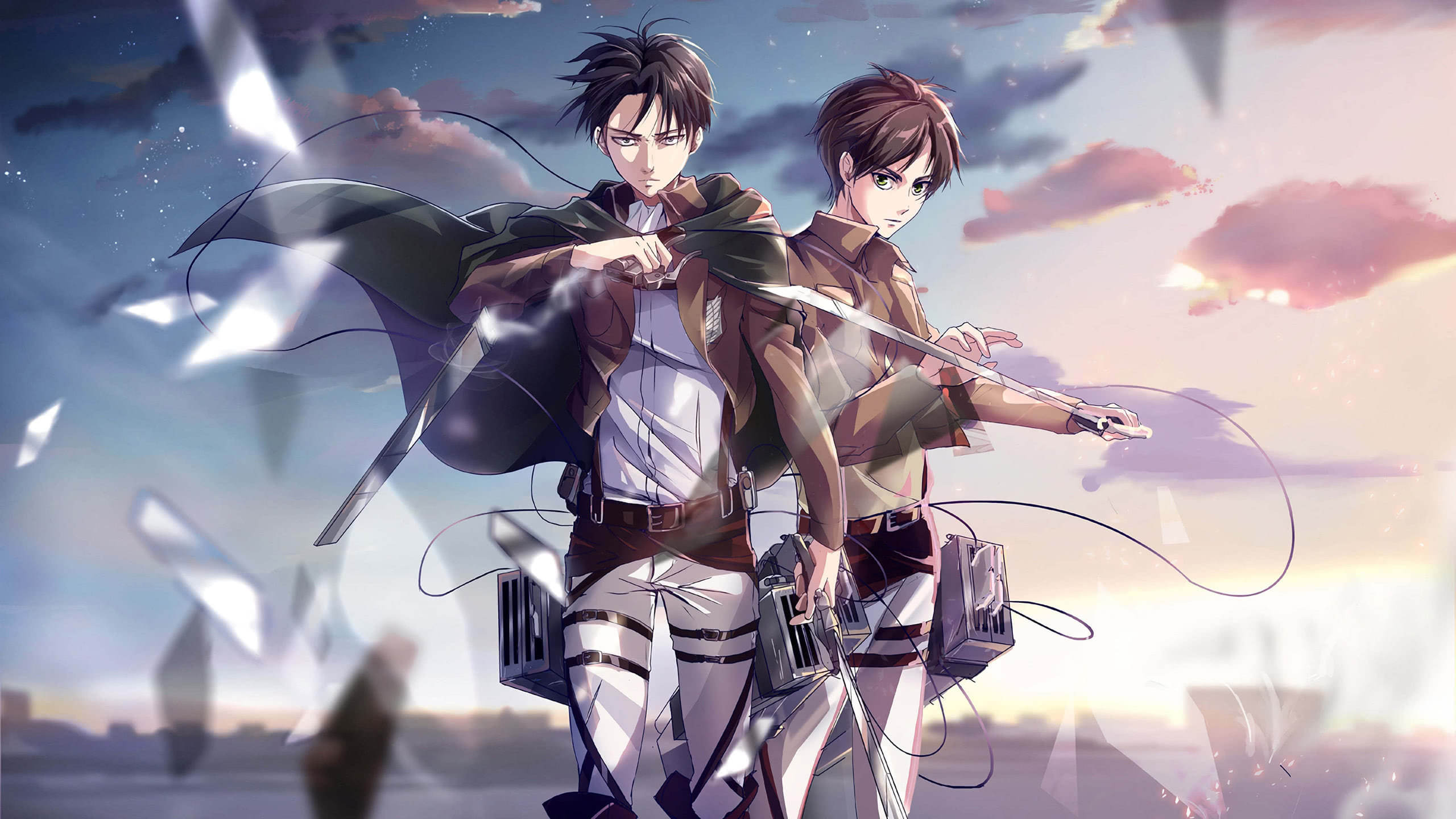 Fondo de pantalla de Attack on Titan 2560x1440