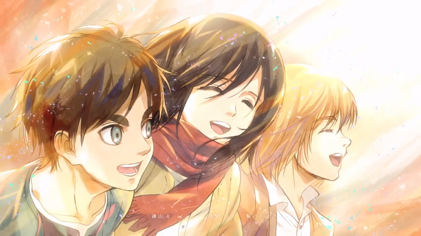 Fondo de pantalla de Attack on Titan 1366x768
