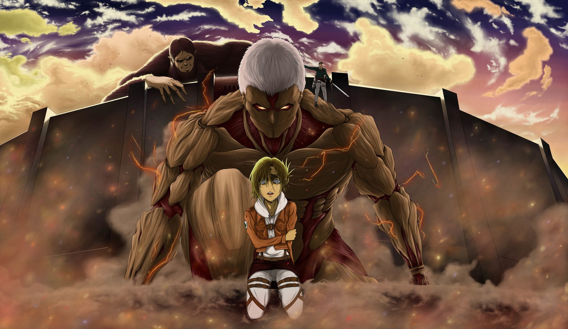 Fondo de pantalla de Attack on Titan 1920x1112