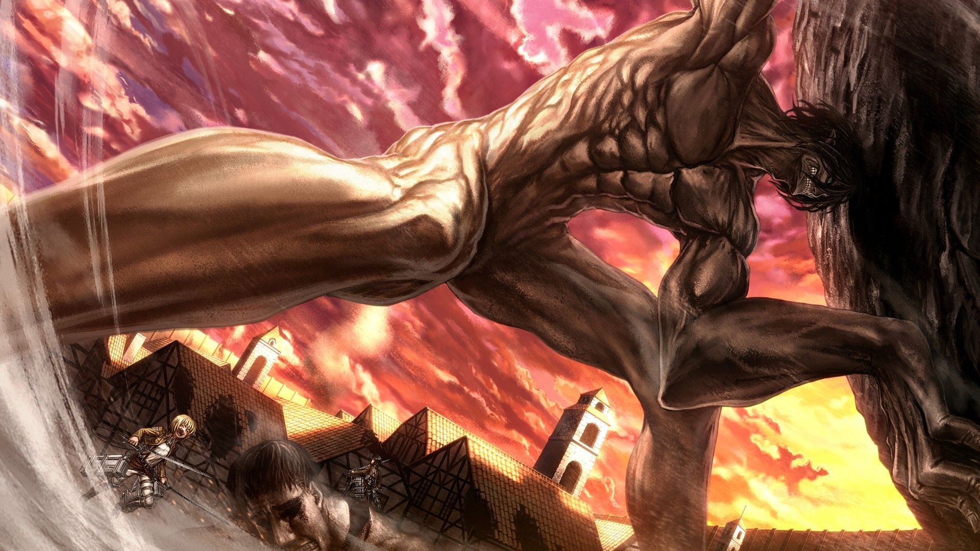 Fondo de pantalla de Attack on Titan 1920x1080