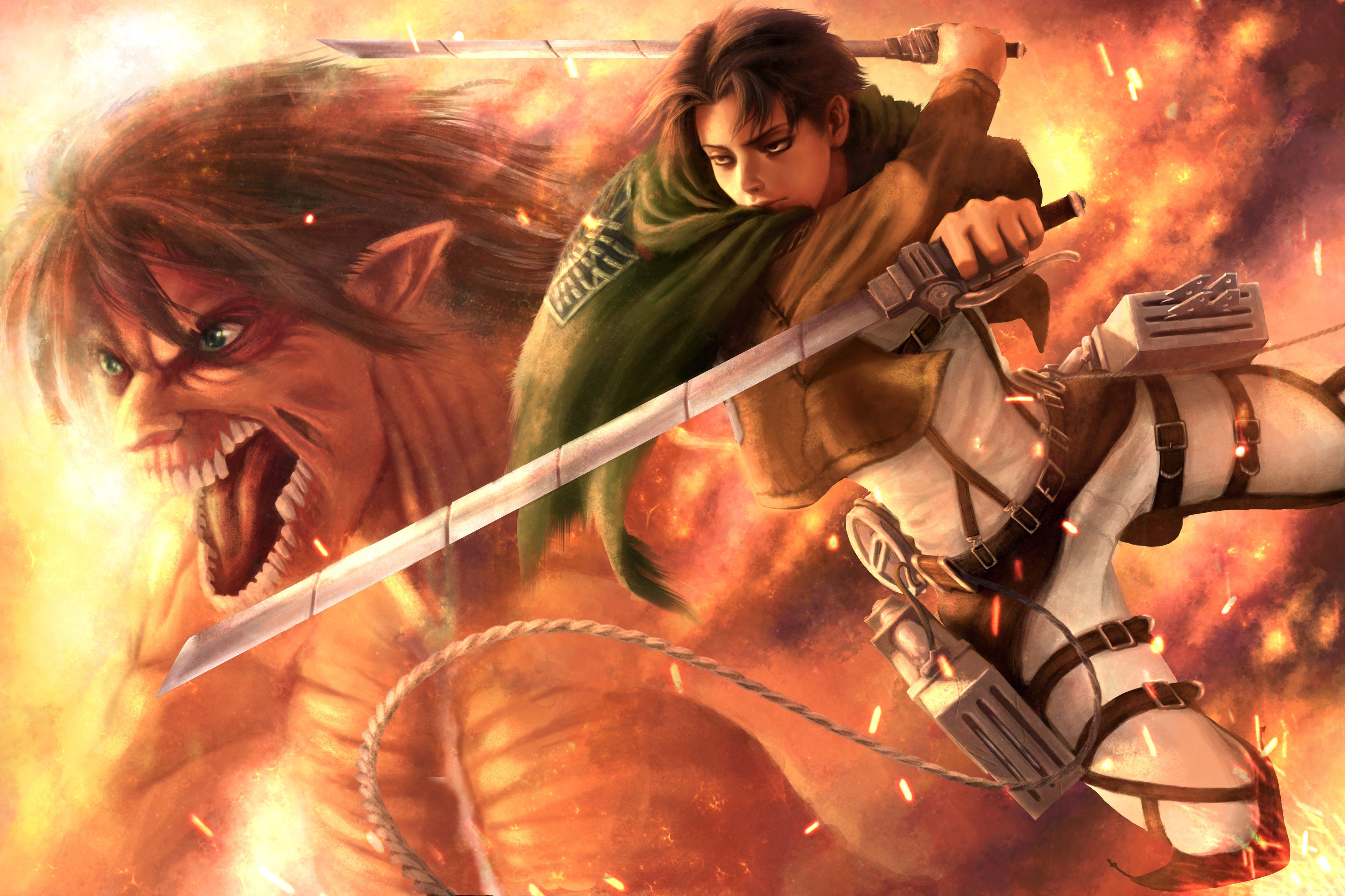 Fondo de pantalla de Attack on Titan 6001x4000