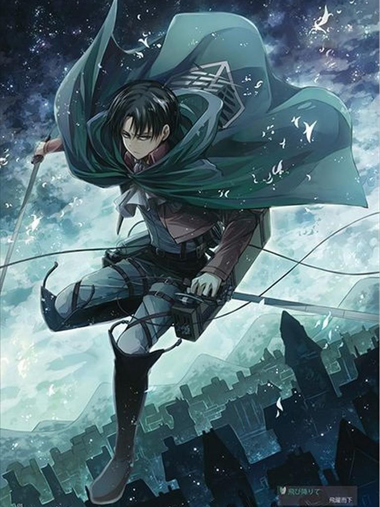 Fondo de pantalla de Attack on Titan 768x1024
