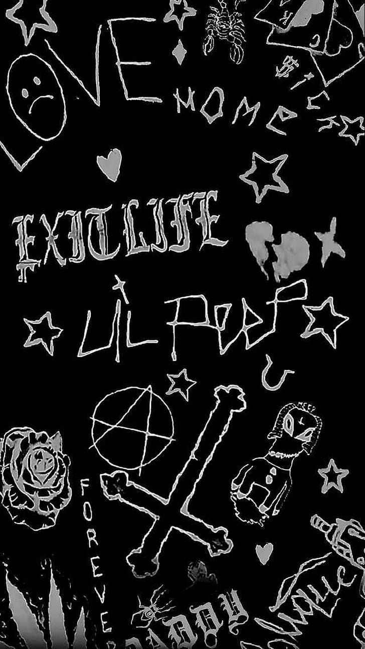 Fondo de pantalla de Lil Peep 728x1294