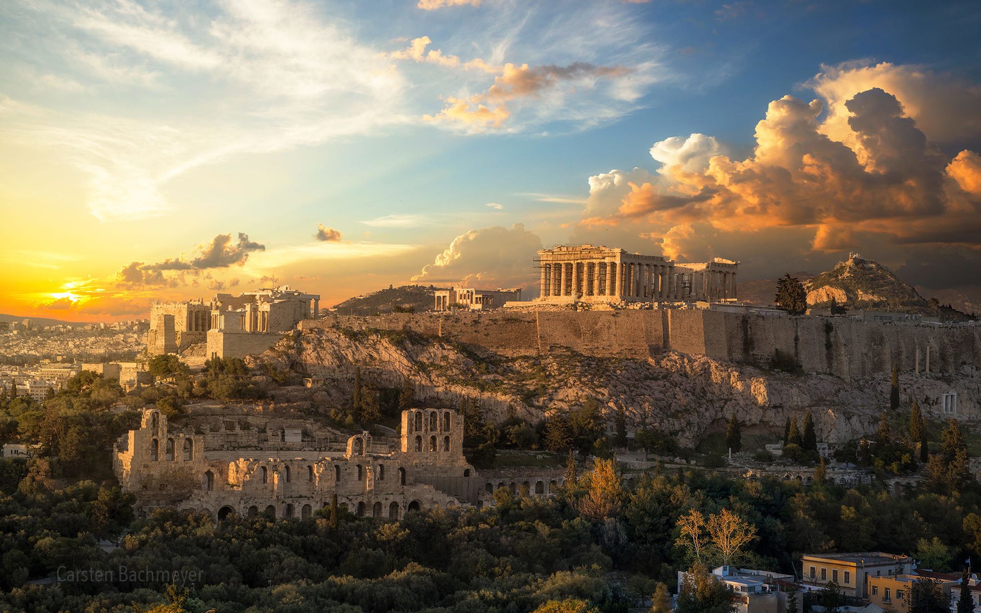Fondo de pantalla de Atenas 1920x1200