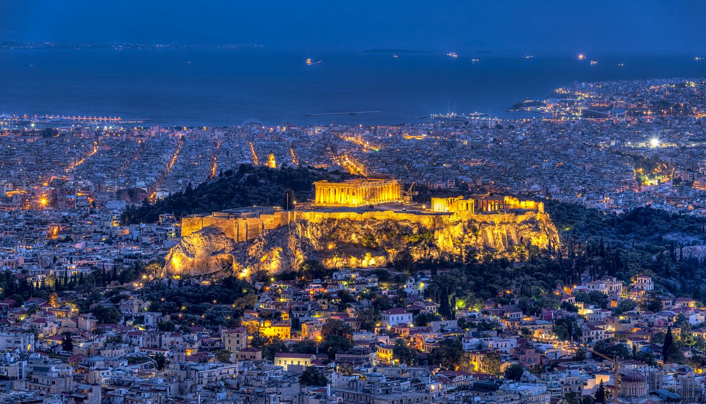 Fondo de pantalla de Atenas 1400x803