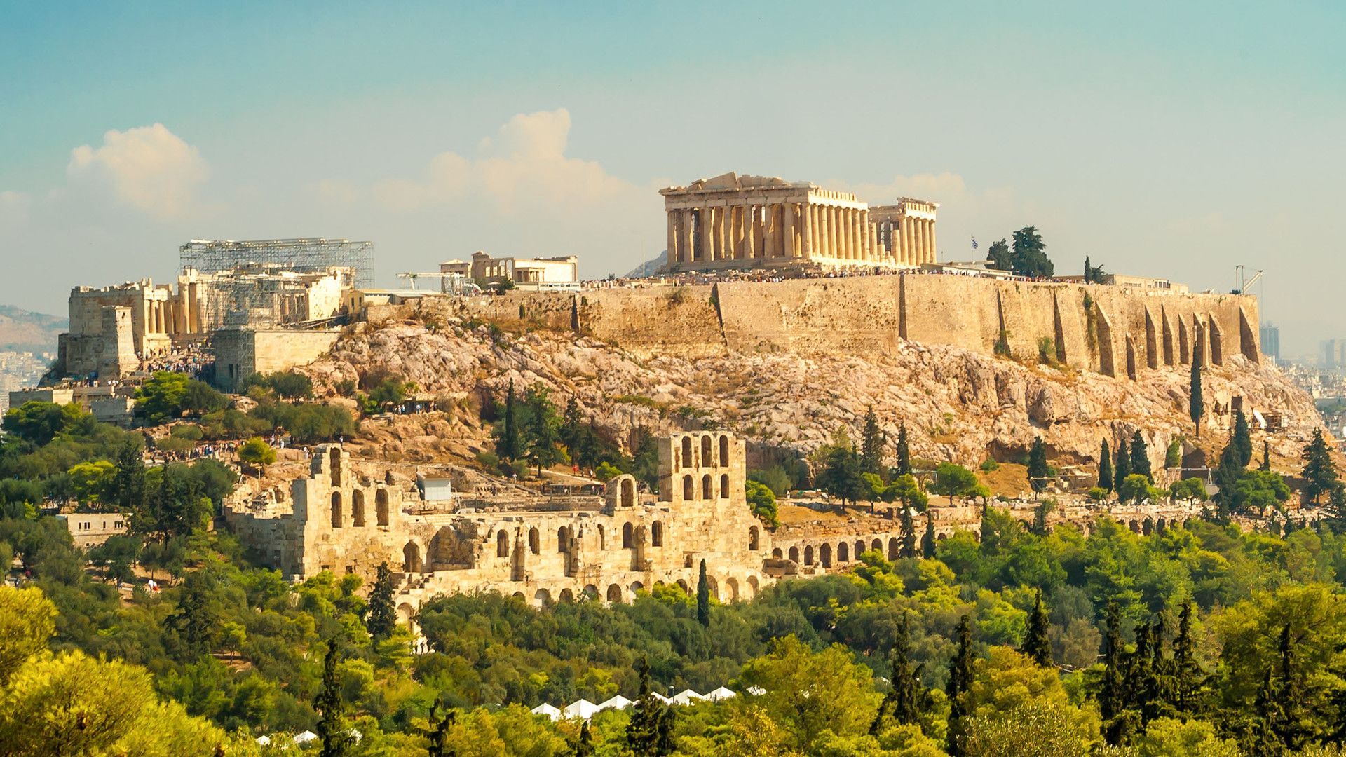Fondo de pantalla de Atenas 1920x1080