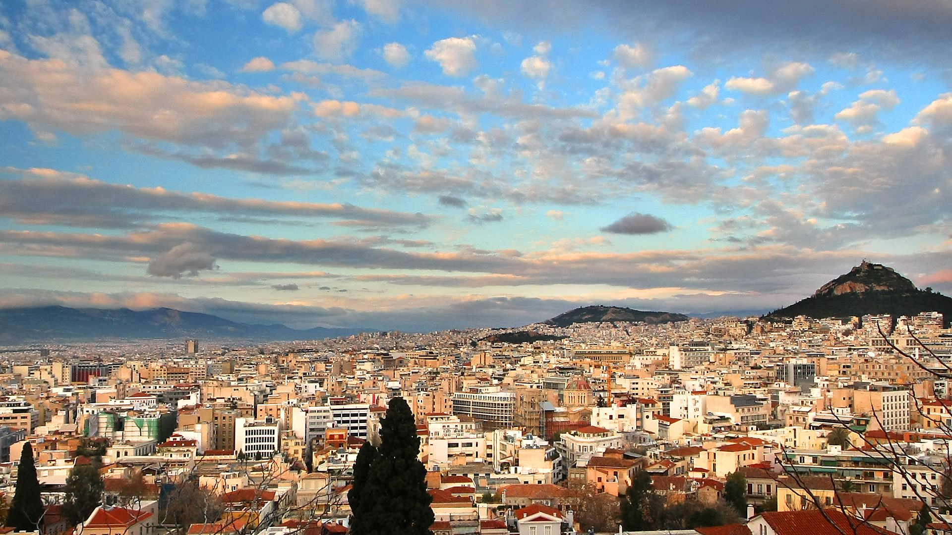 Fondo de pantalla de Atenas 1920x1080