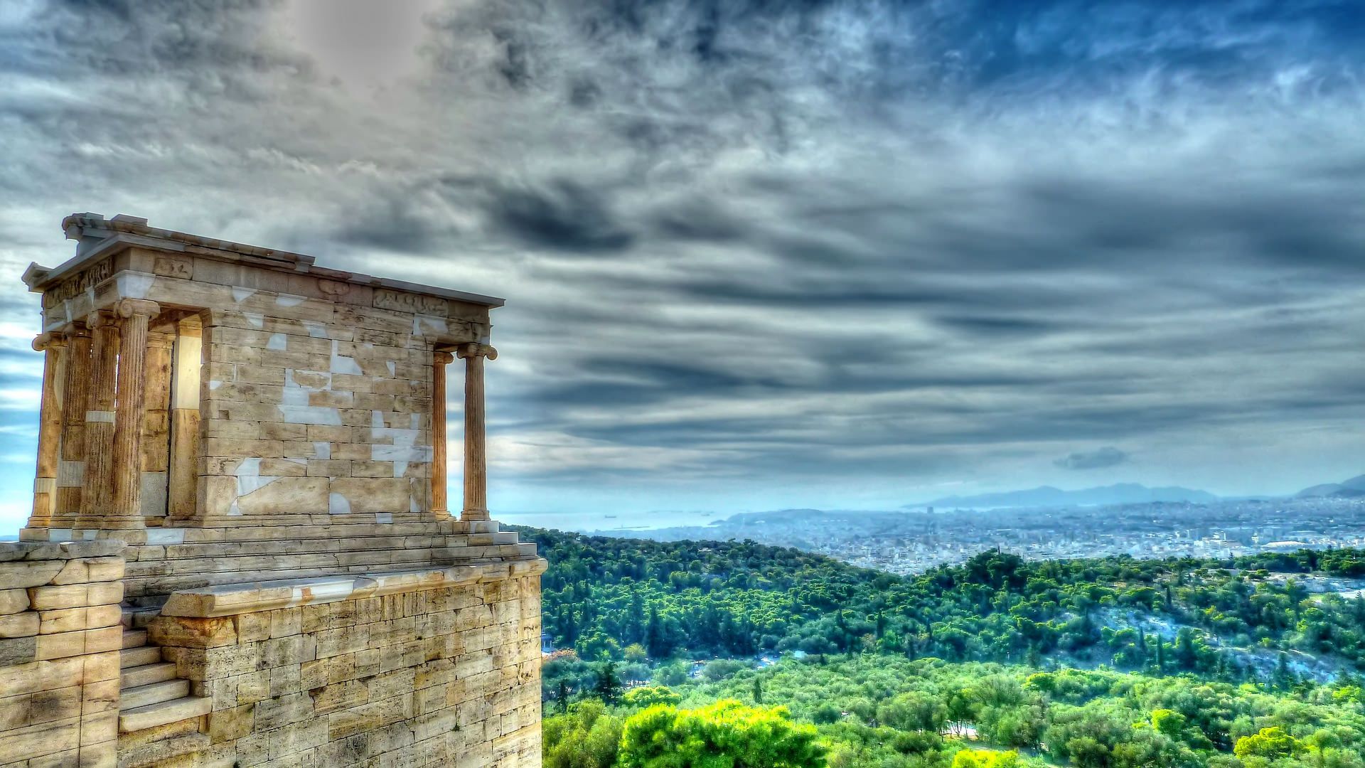 Fondo de pantalla de Atenas 1920x1080