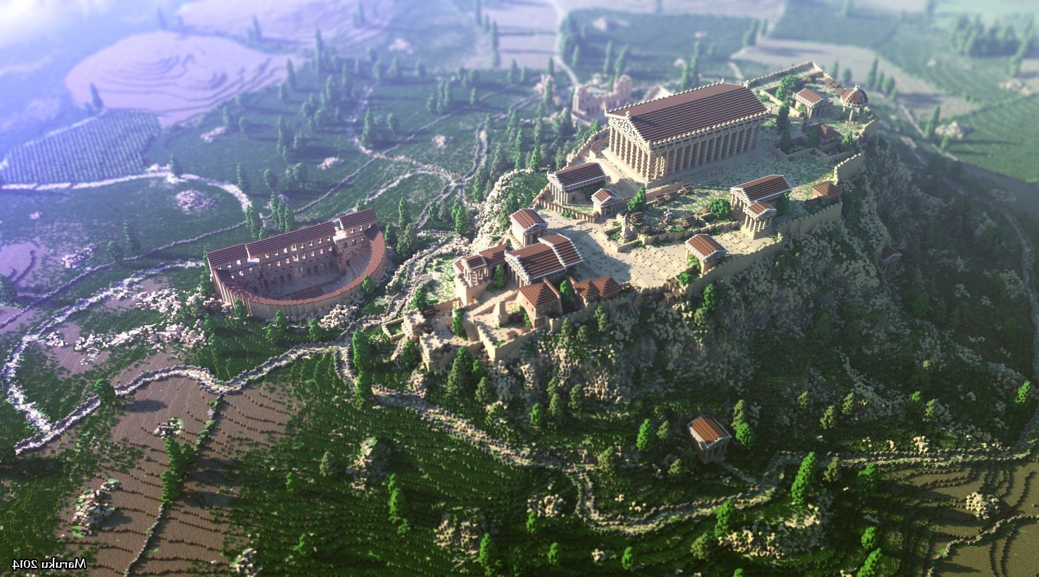 Fondo de pantalla de Atenas 2048x1138