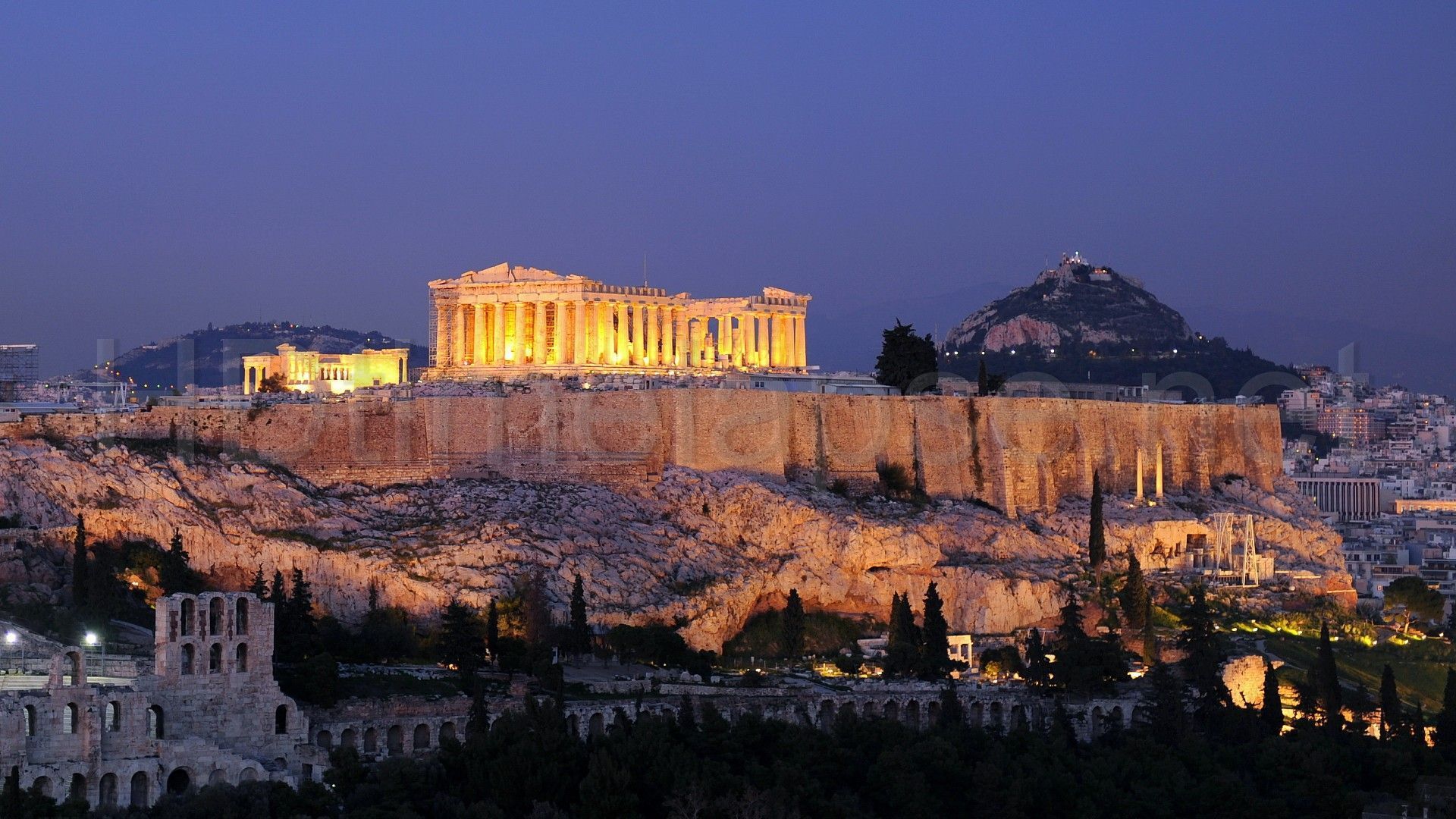 Fondo de pantalla de Atenas 1920x1080
