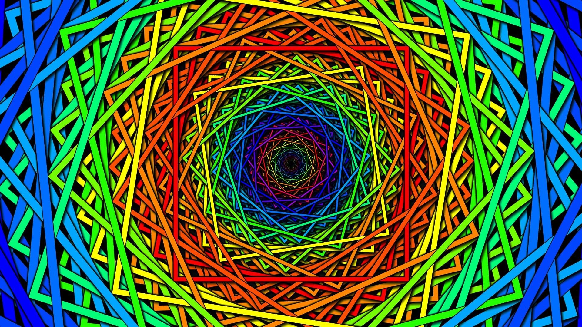 Psicodélico, imágenes coloridas, fondos de pantalla abstractos Full HD