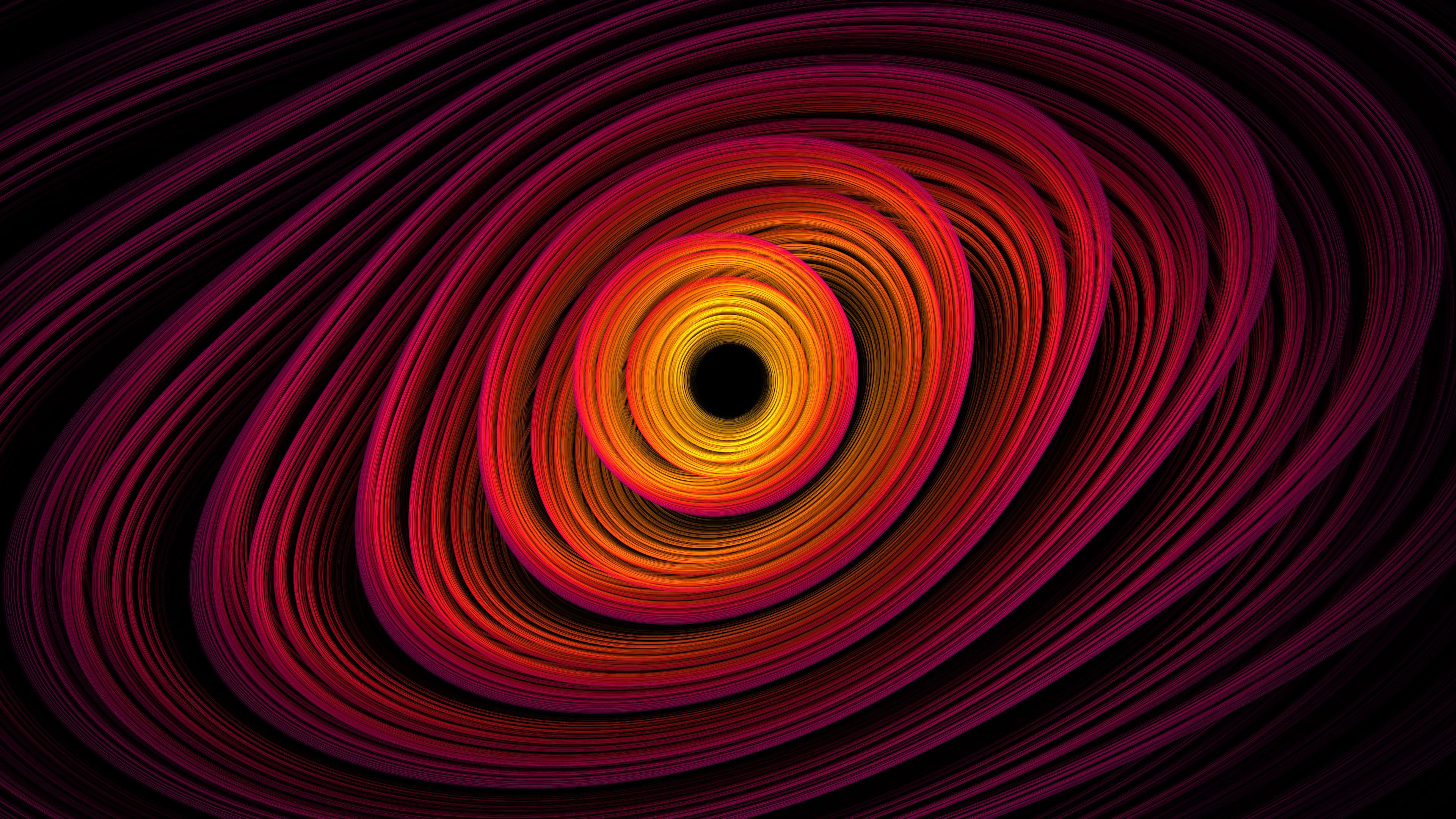 Fondo de pantalla de espiral, Órbita, CGI, 4K, Resumen, # 12124
