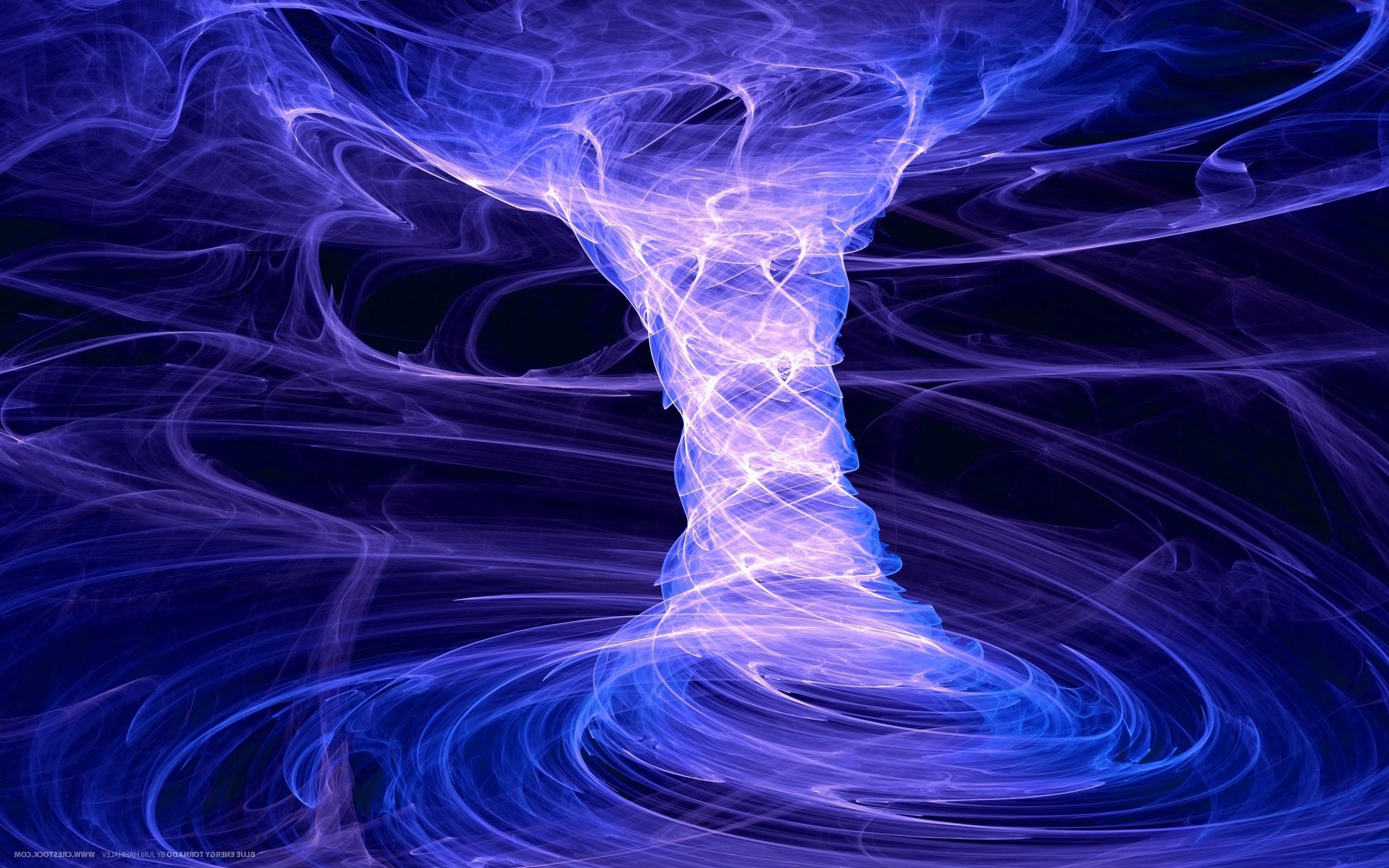 minimalismo, arte digital, abstracto, fondo azul, tornado, espiral