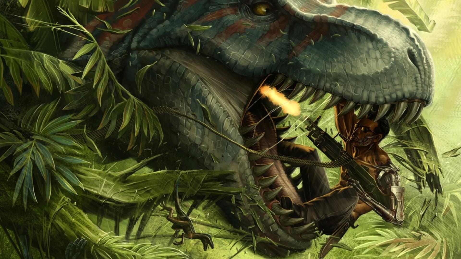 Fondo de pantalla de dinosaurio 1920x1080