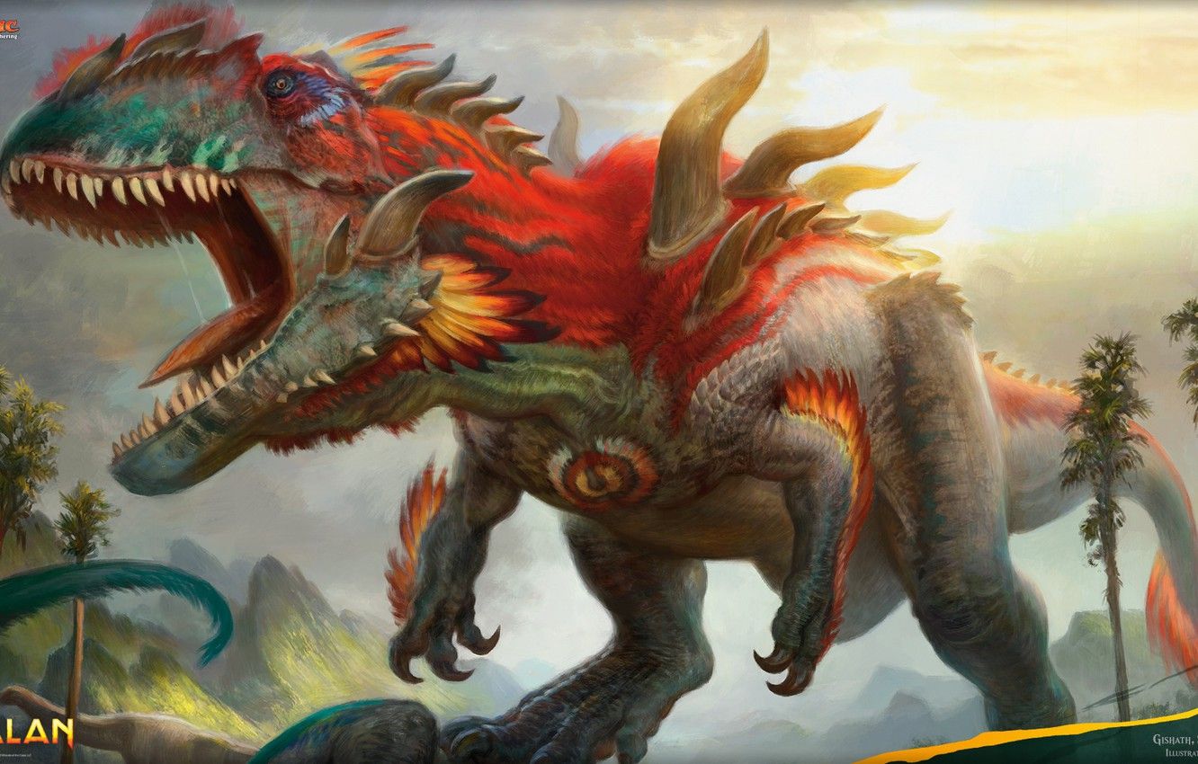 Fondo de pantalla mágico, arte, dinosaurios en imágenes ixan para escritorio, sección