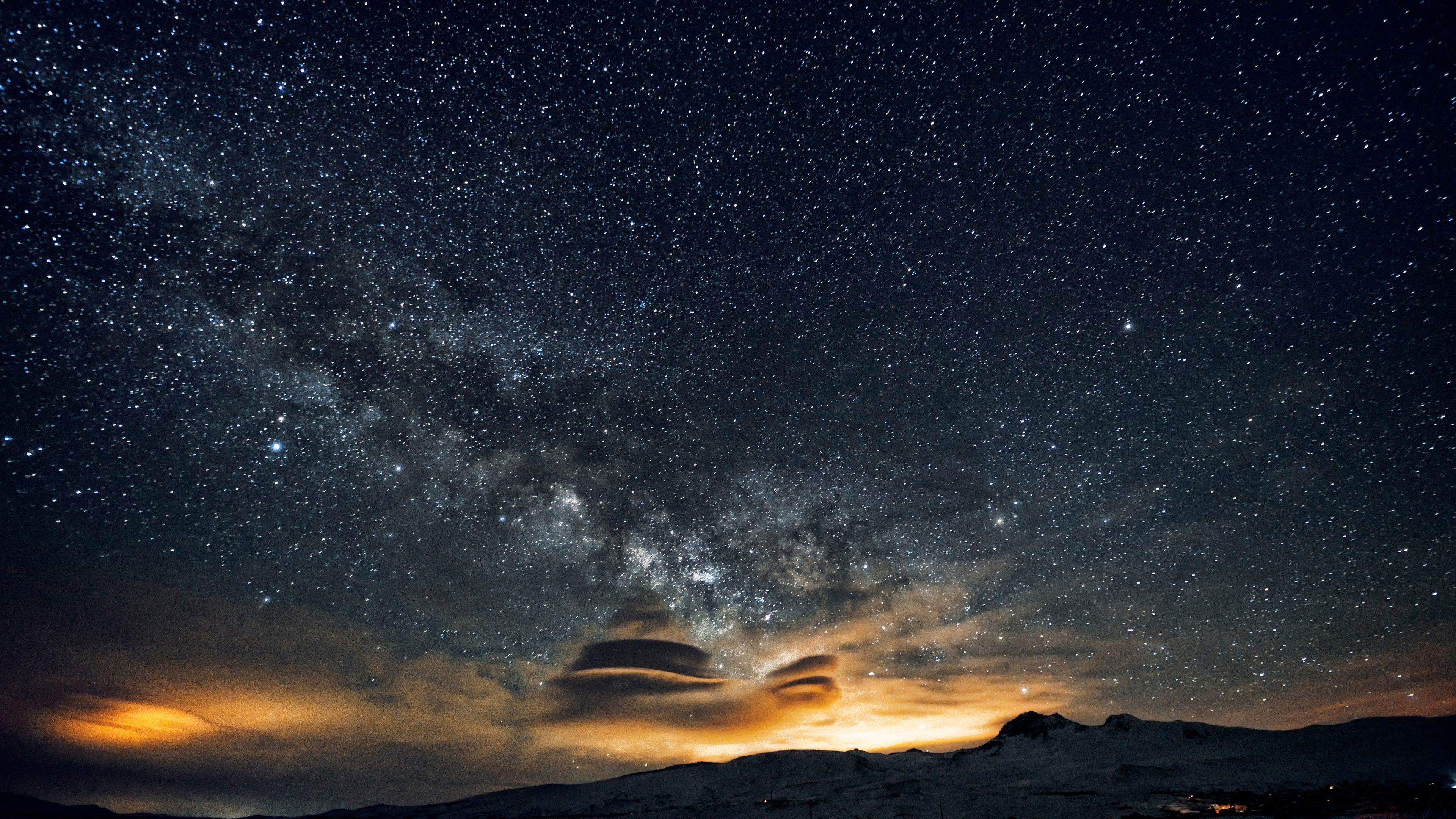 Fondo de pantalla Night Sky, 5k, fondo de pantalla 4k, 8k, Estrellas, noche, montañas