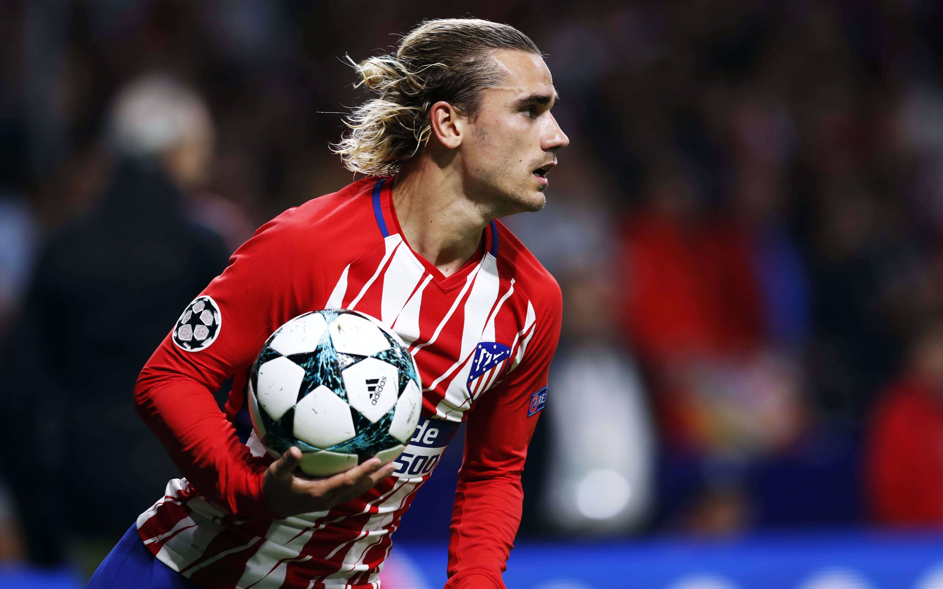 Descargar fondos de pantalla 4k, Antoine Griezmann, partido, estrellas de fútbol