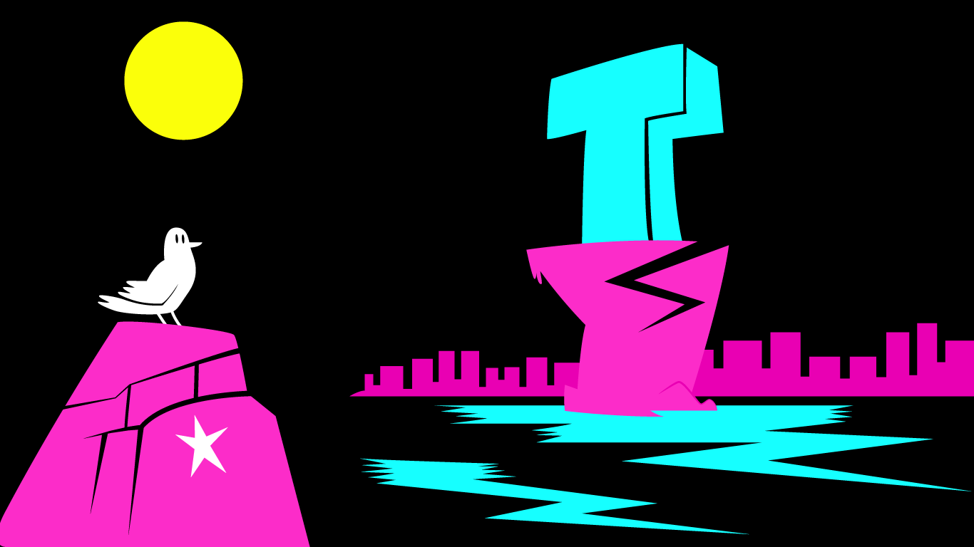 Hizo un fondo de pantalla basado en Teen Titans Go! Secuencia de título. Debería